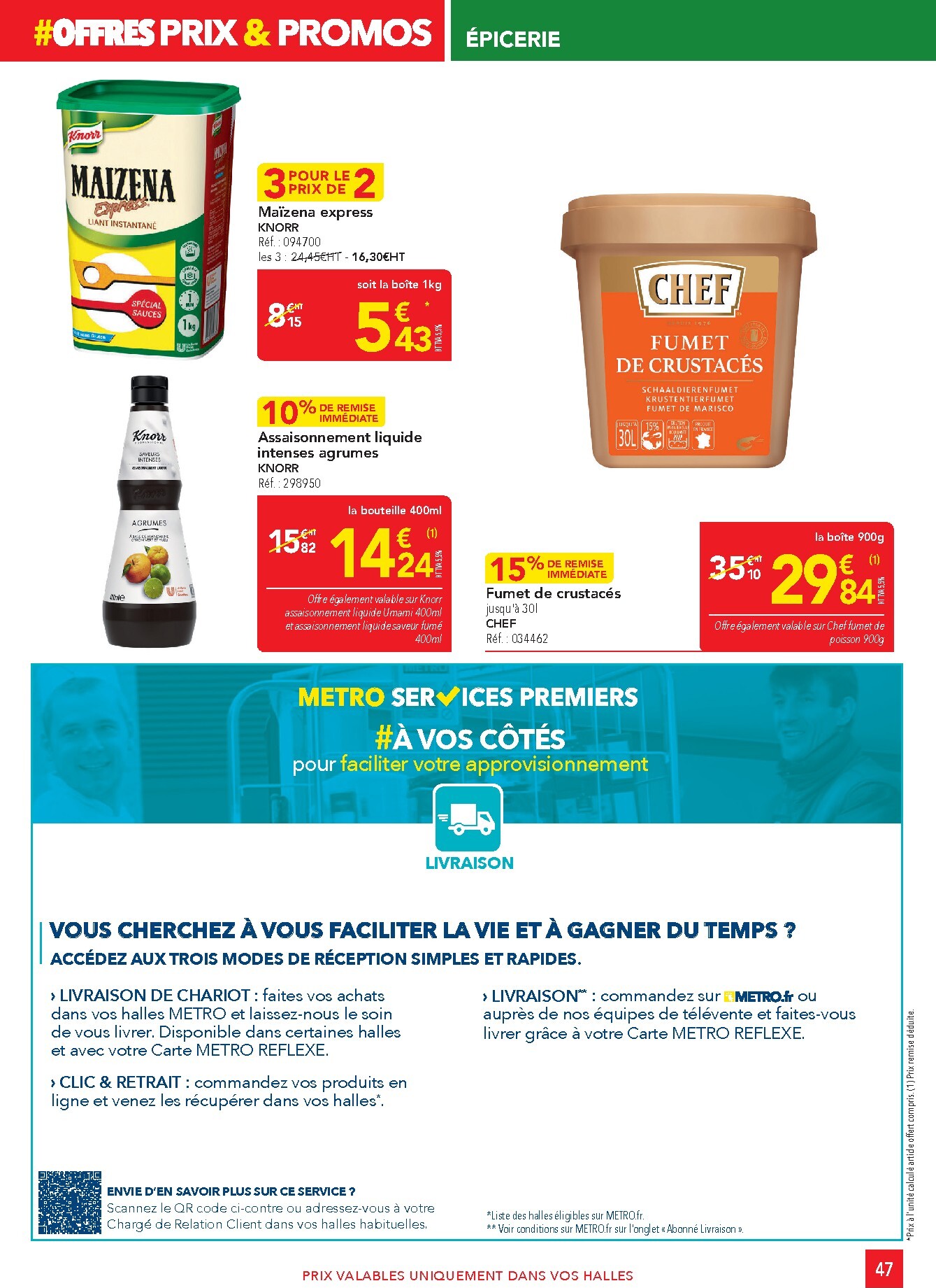 metro - Catalogue Metro - Offres Prix & Promos Restauration valable du 26/03/2026 au 22/04/2026 - page: 47