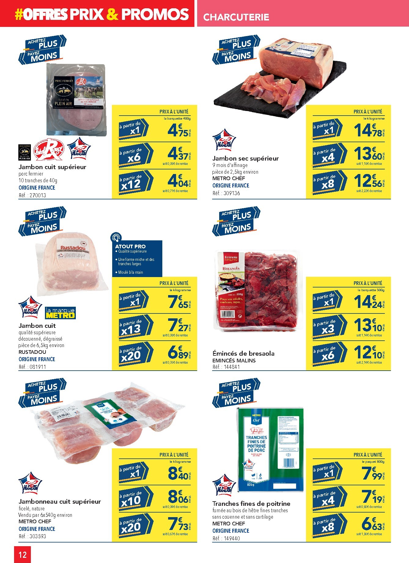 metro - Catalogue Metro - Offres Prix & Promos Restauration valable du 26/03/2026 au 22/04/2026 - page: 12