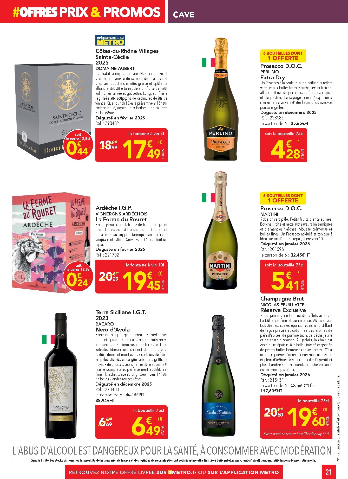 metro - Catalogue Metro - Offres Prix & Promos Restauration valable du 26/03/2026 au 22/04/2026 - page: 21