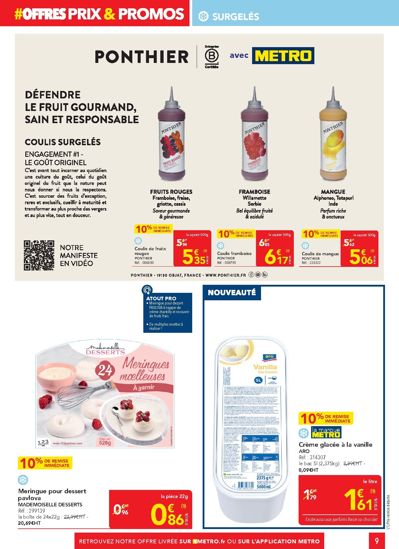 metro - Catalogue Metro - Offres Prix & Promos Restauration valable du 26/03/2026 au 22/04/2026 - page: 9