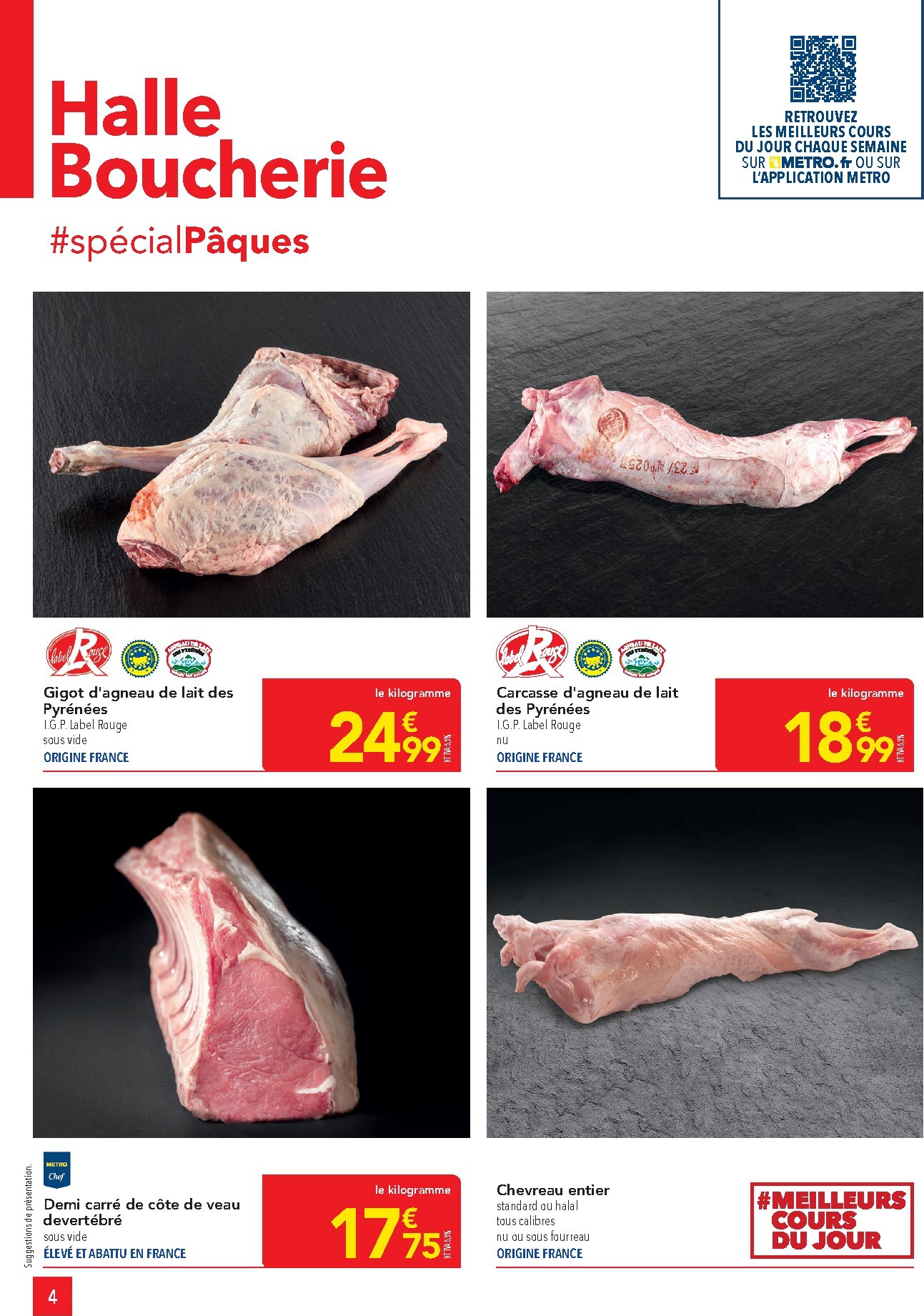 metro - Catalogue Metro - Offres Prix & Promos Restauration valable du 26/03/2026 au 22/04/2026 - page: 4