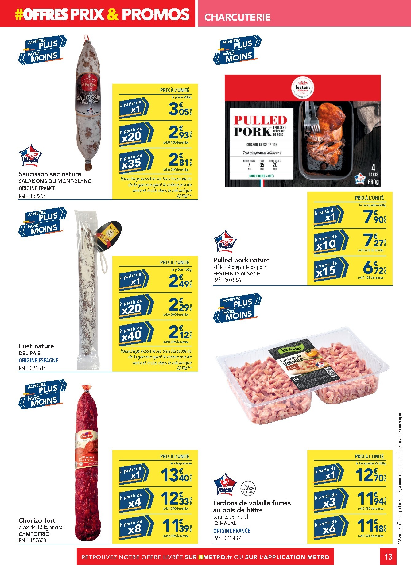 metro - Catalogue Metro - Offres Prix & Promos Restauration valable du 26/03/2026 au 22/04/2026 - page: 13