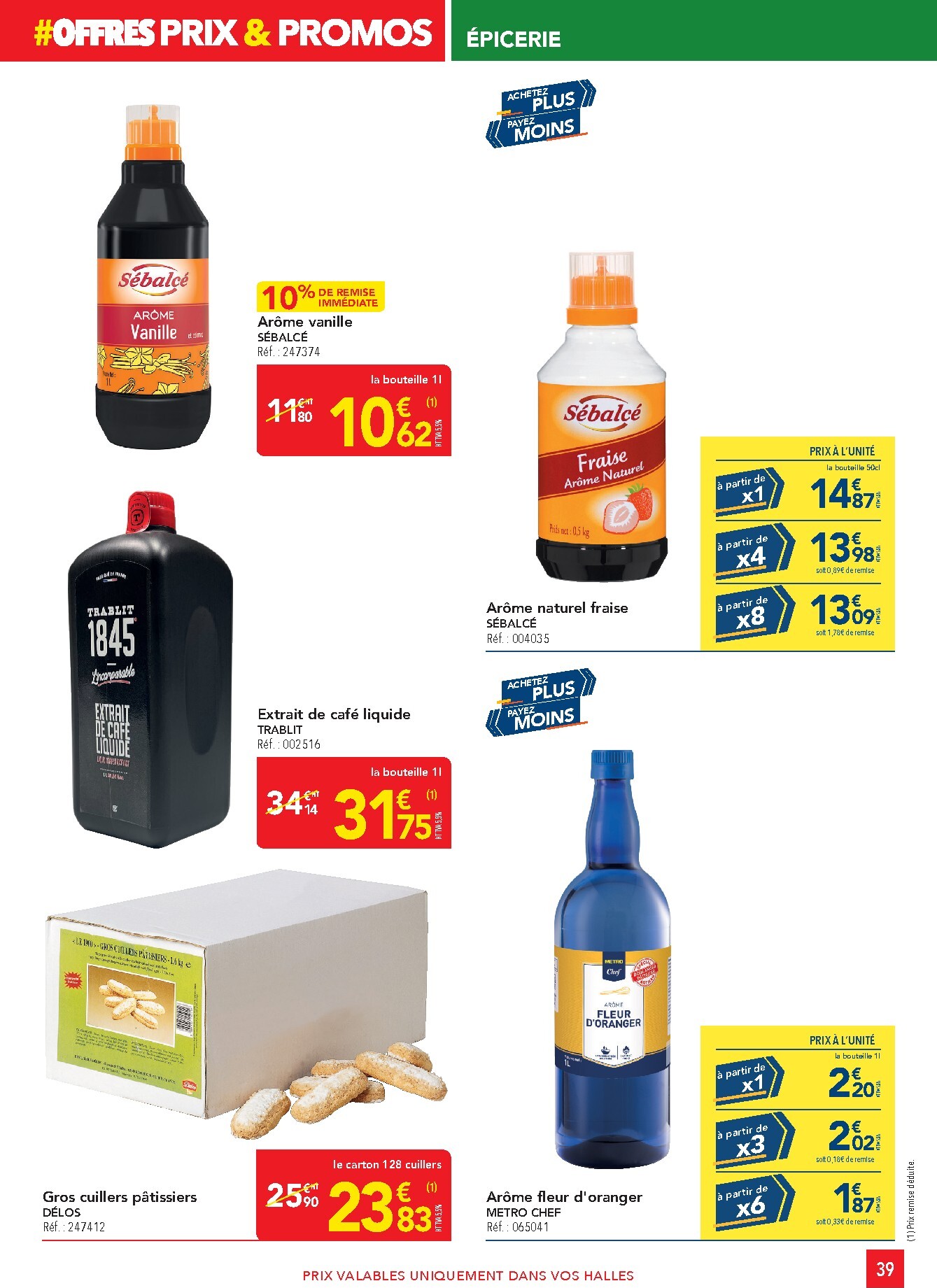 metro - Catalogue Metro - Offres Prix & Promos Restauration valable du 26/03/2026 au 22/04/2026 - page: 39