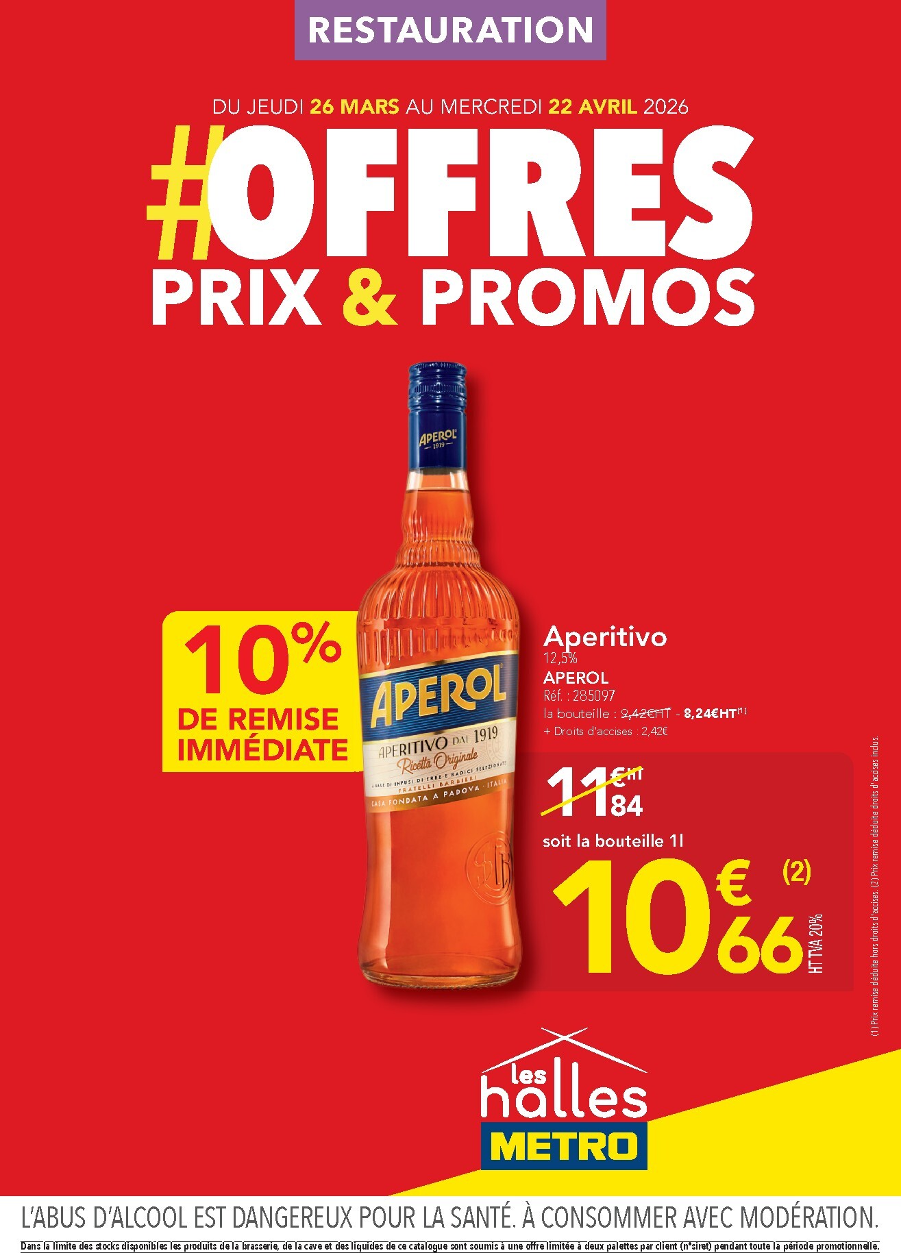 metro - Catalogue Metro - Offres Prix & Promos Restauration valable du 26/03/2026 au 22/04/2026
