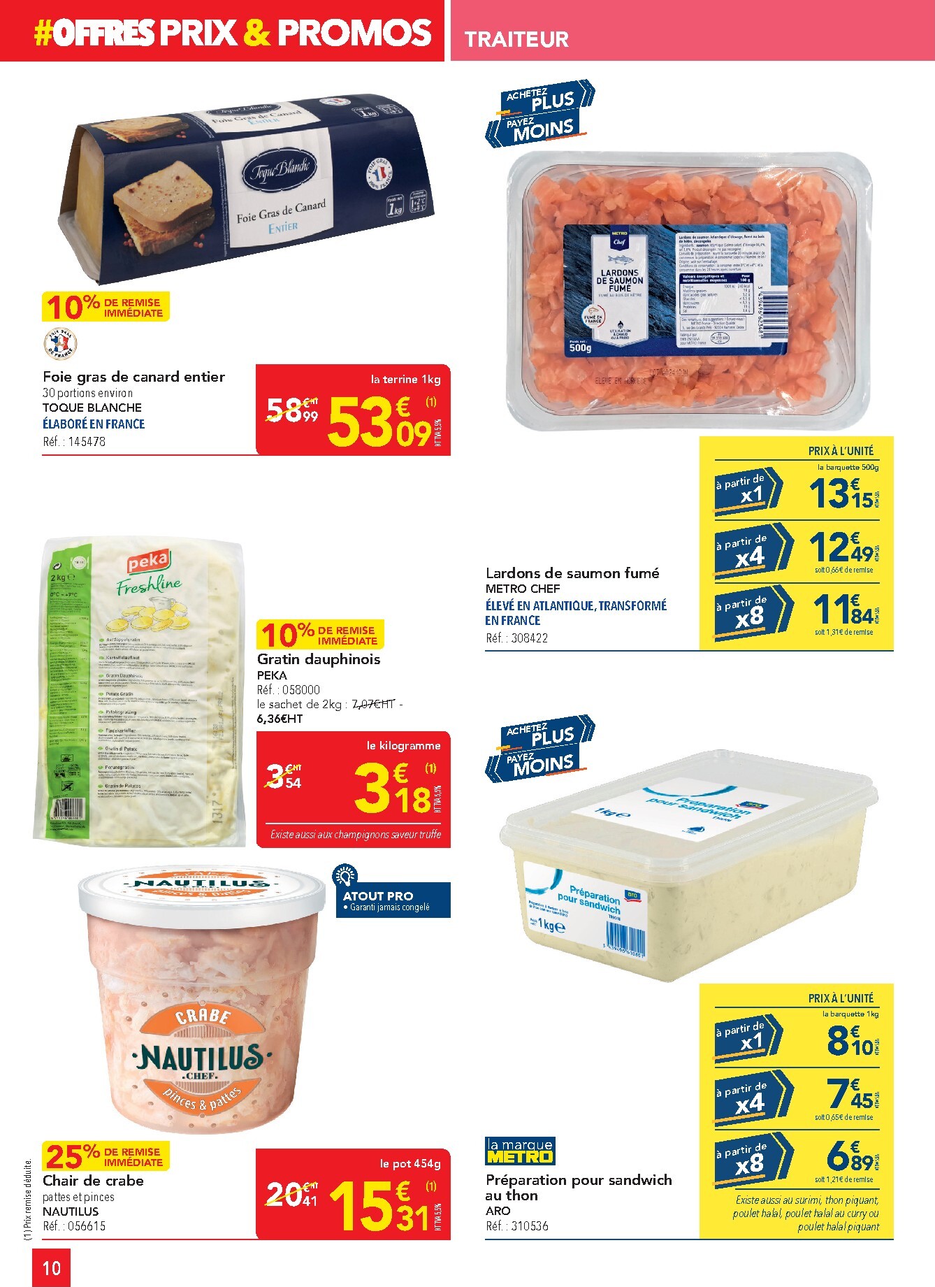 metro - Catalogue Metro - Offres Prix & Promos Restauration valable du 26/03/2026 au 22/04/2026 - page: 10