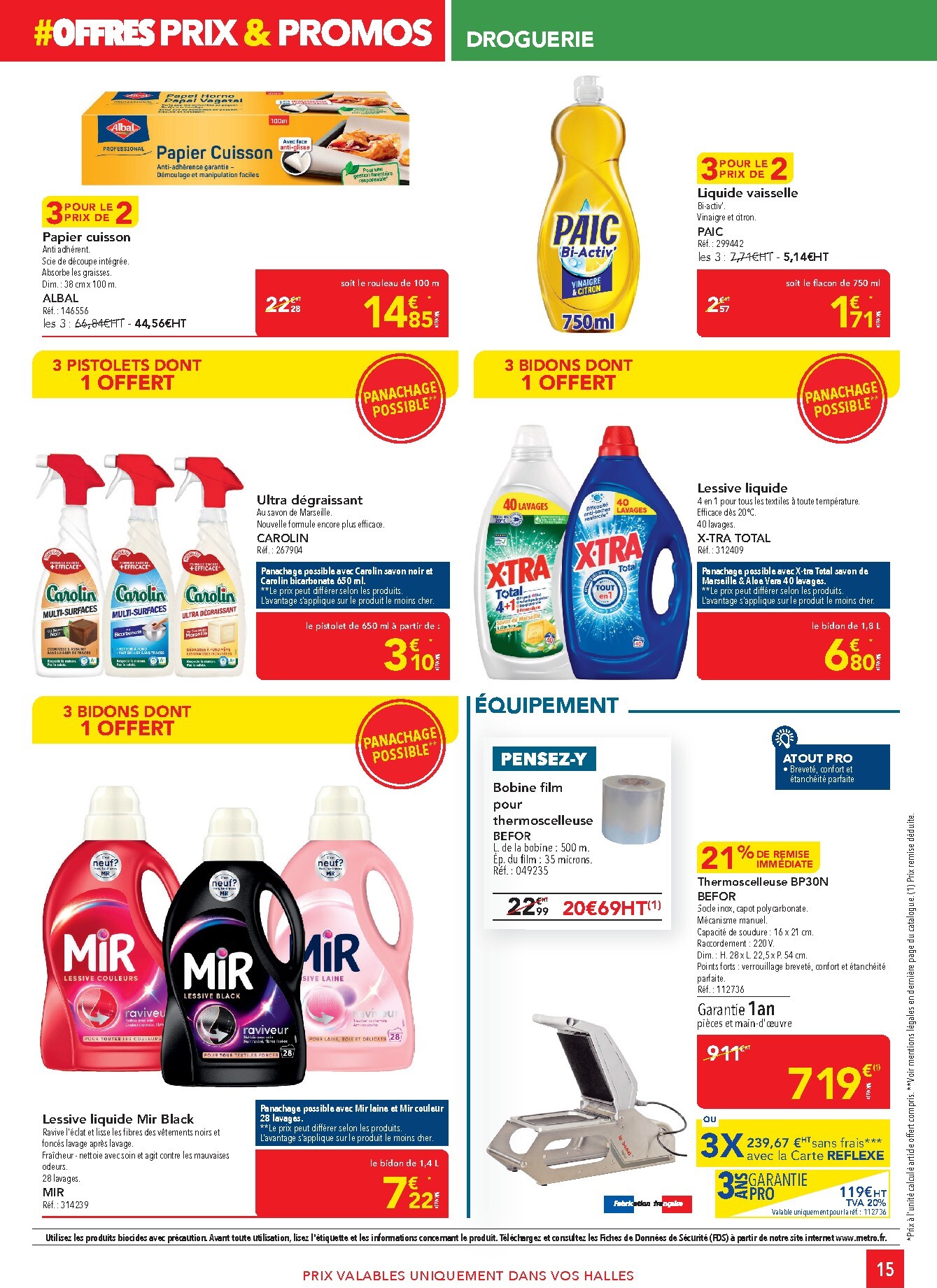 metro - Catalogue Metro - Offres Prix & Promos Revendeurs valable du 26/03/2026 au 08/04/2026 - page: 15