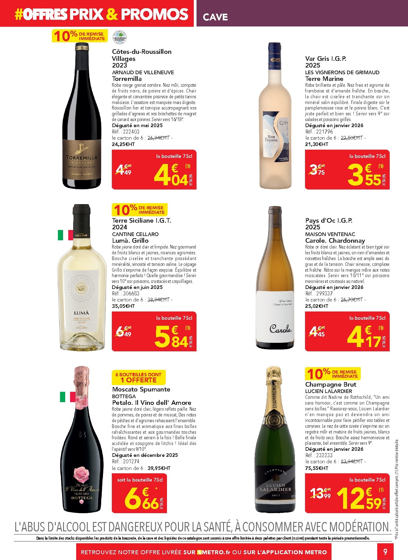 metro - Catalogue Metro - Offres Prix & Promos Traiteurs valable du 26/03/2026 au 22/04/2026 - page: 9