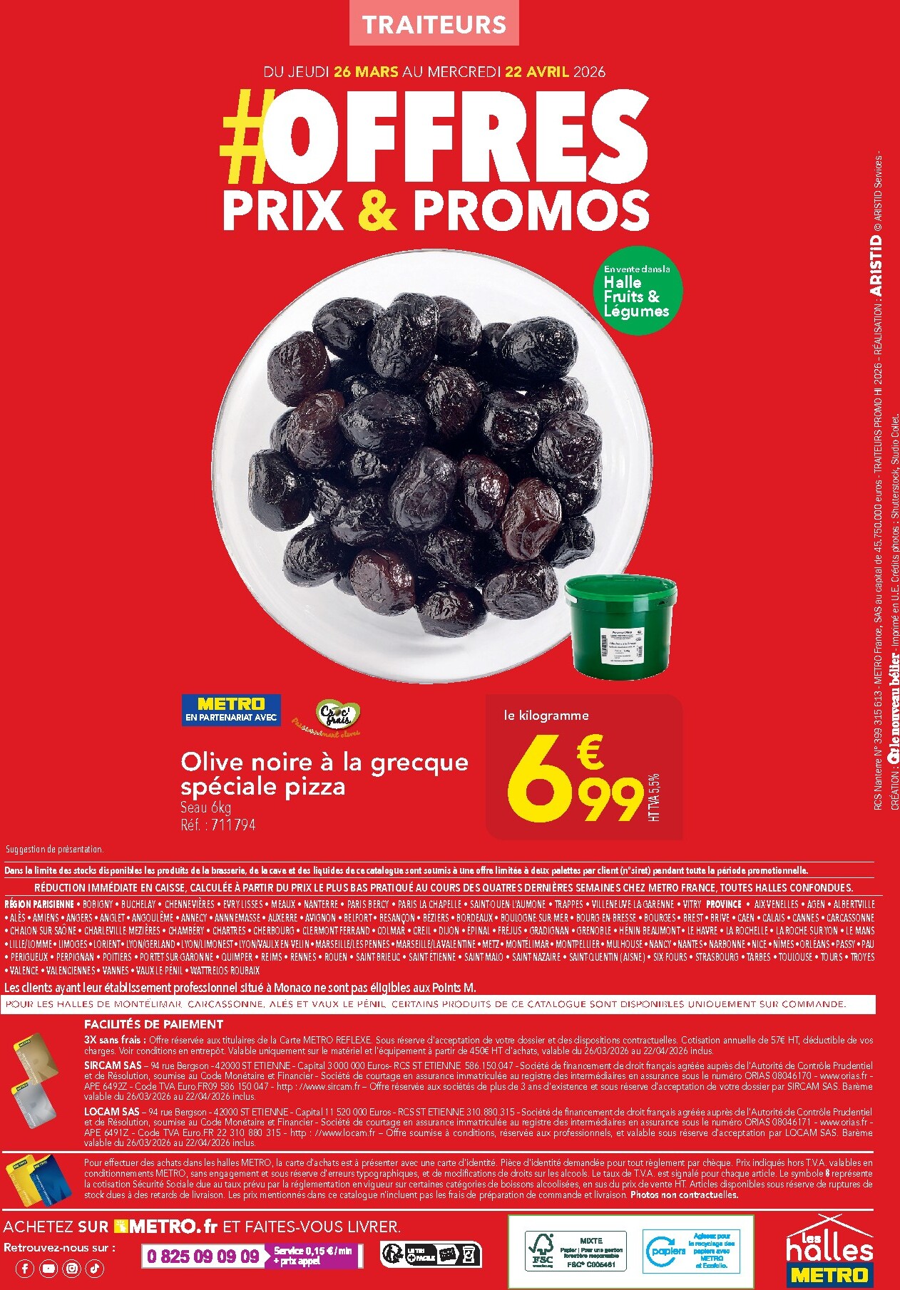 metro - Catalogue Metro - Offres Prix & Promos Traiteurs valable du 26/03/2026 au 22/04/2026 - page: 20