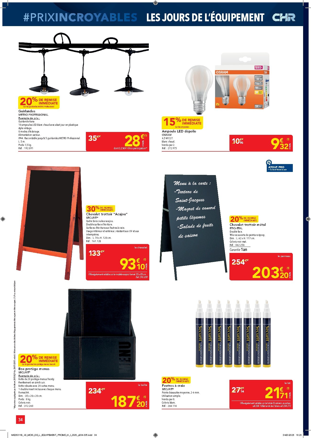 metro - Catalogue Metro - Prix Incroyables CHR valable du 26/03/2026 au 20/05/2026 - page: 34