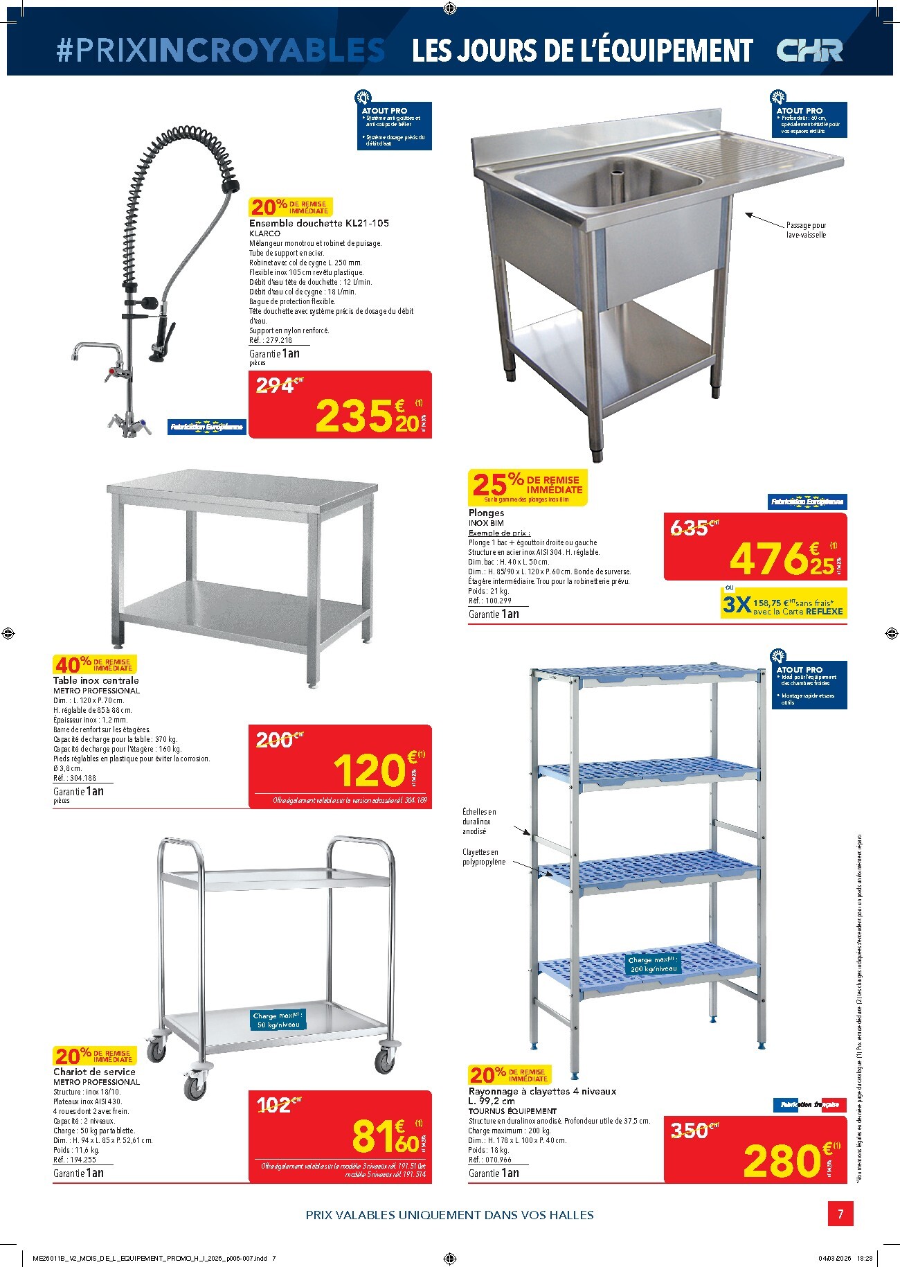 metro - Catalogue Metro - Prix Incroyables CHR valable du 26/03/2026 au 20/05/2026 - page: 7