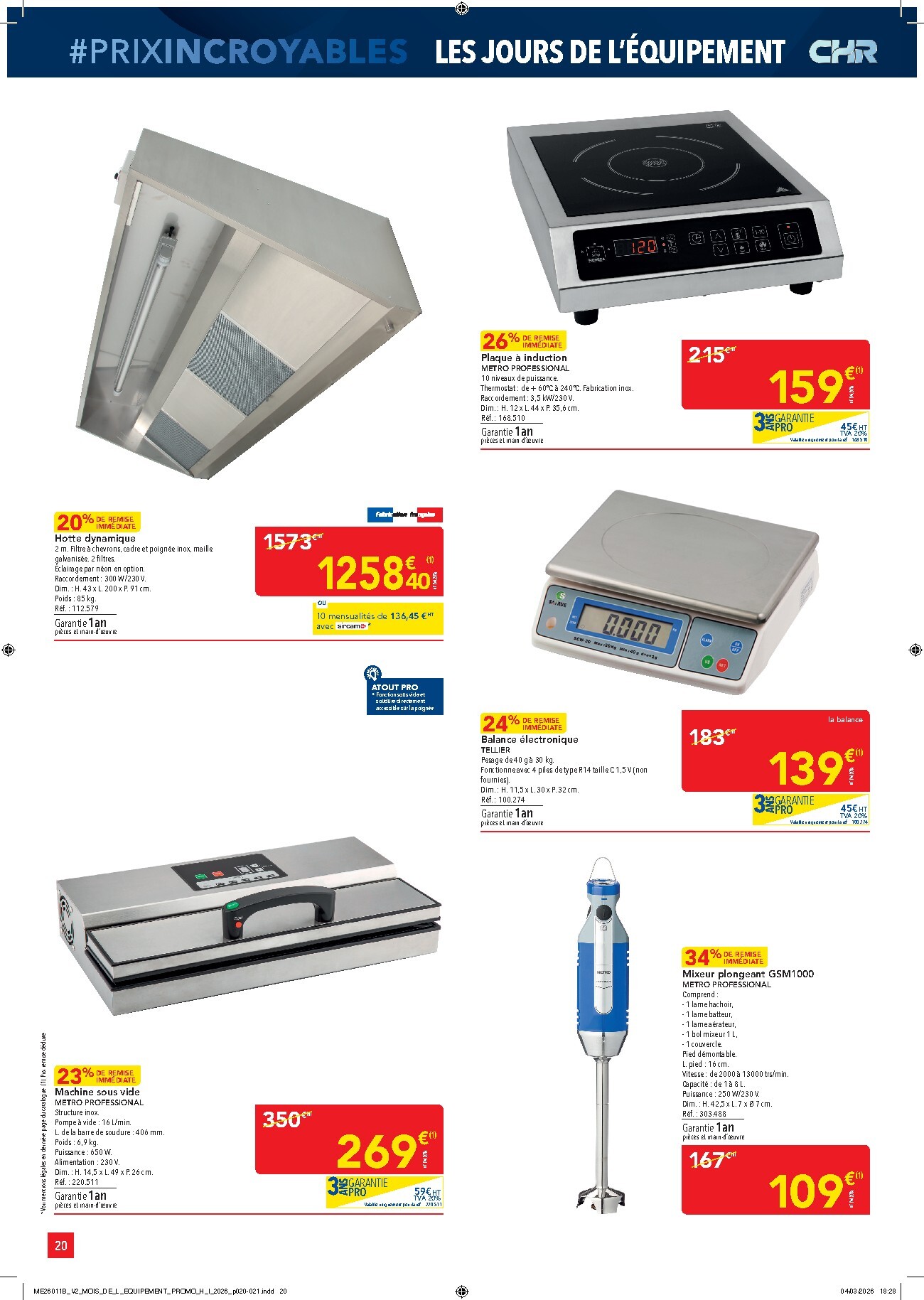 metro - Catalogue Metro - Prix Incroyables CHR valable du 26/03/2026 au 20/05/2026 - page: 20