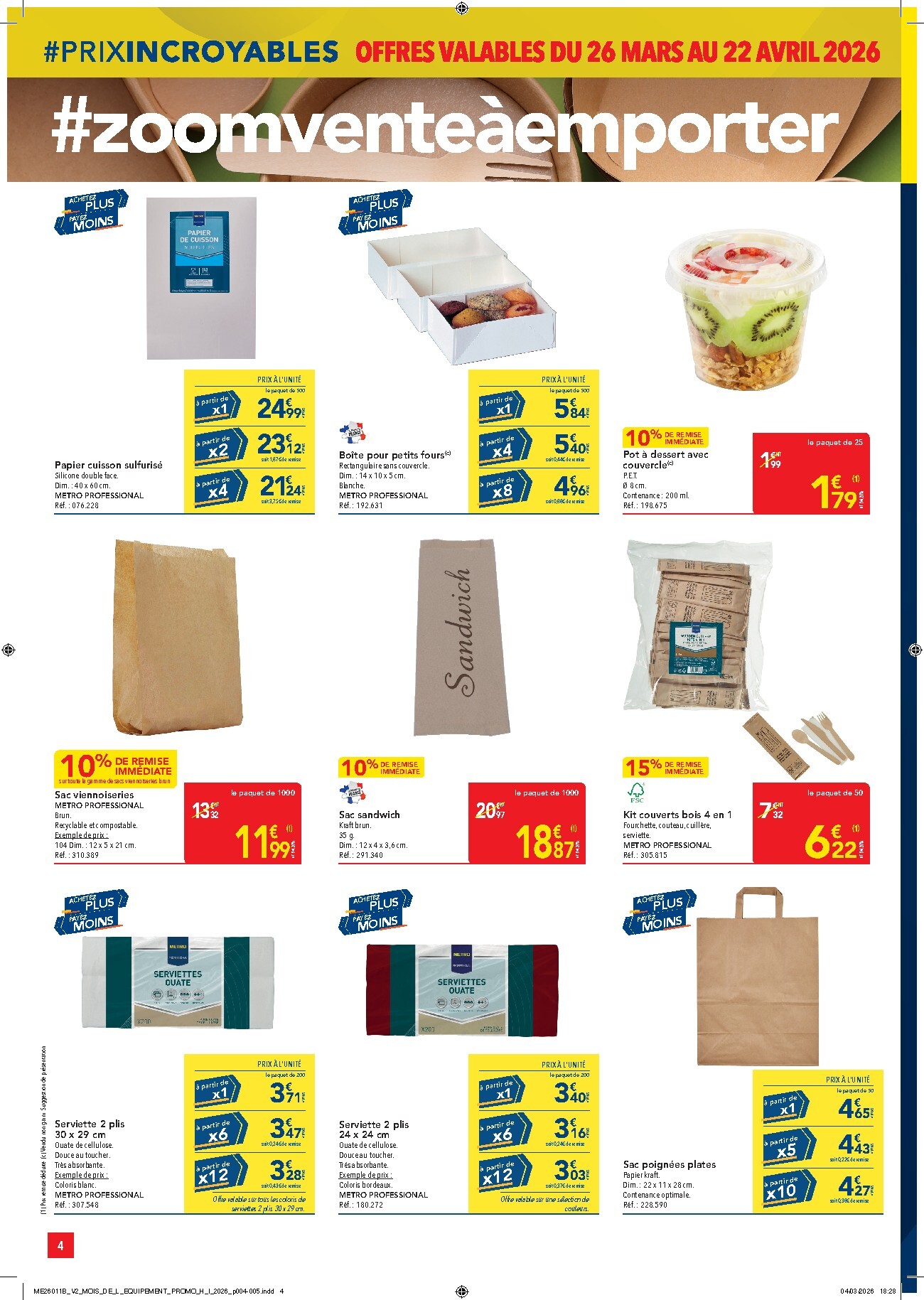 metro - Catalogue Metro - Prix Incroyables CHR valable du 26/03/2026 au 20/05/2026 - page: 4