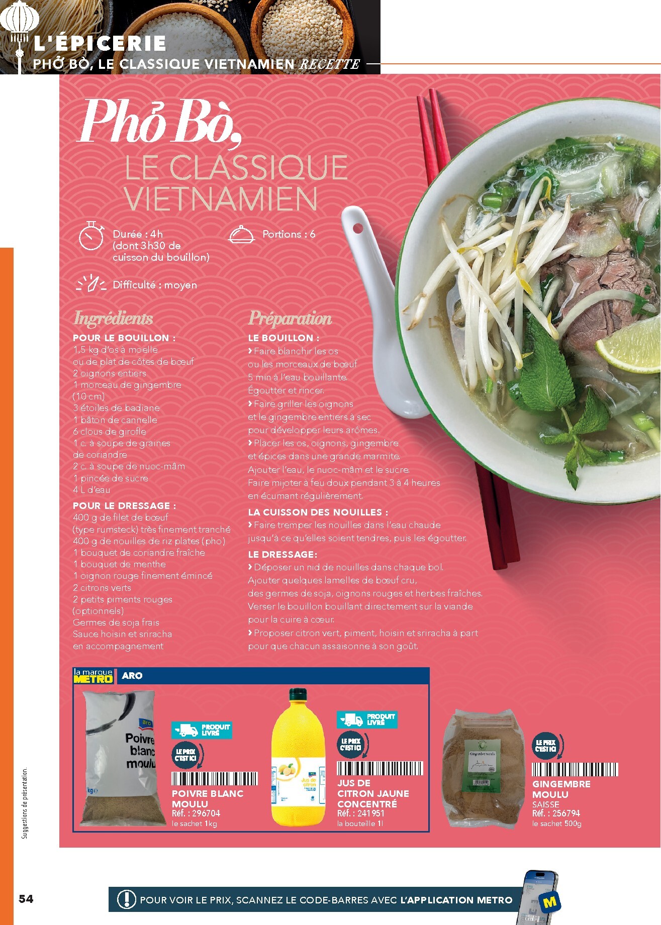 metro - Current Metro - #Restauration asiatique leaflet valid from du mercredi 08/04/2026 to de jeudi 31/12/2026 - page: 54