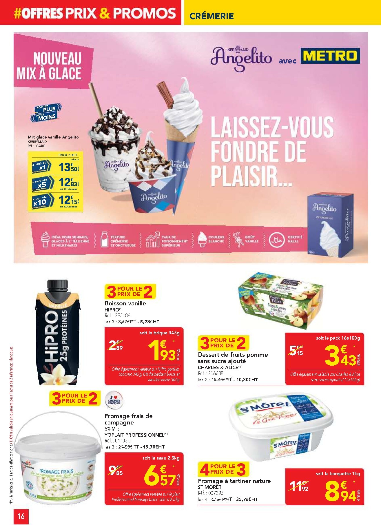 metro - Current Metro - Offres Prix & Promos Restauration leaflet valid from de jeudi 23/04/2026 to du mercredi 20/05/2026 - page: 16