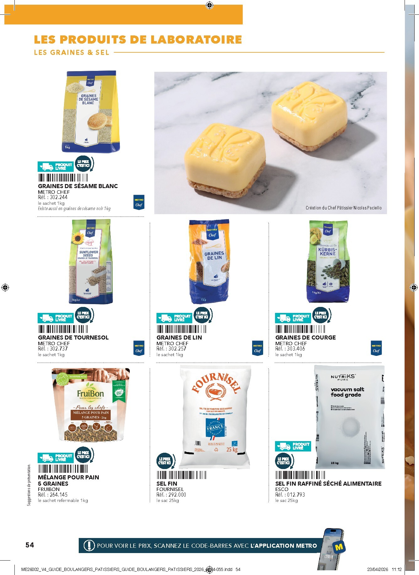 metro - Current Metro - #Boulangers Pâtissiers leaflet valid from de jeudi 30/04/2026 to de jeudi 31/12/2026 - page: 54