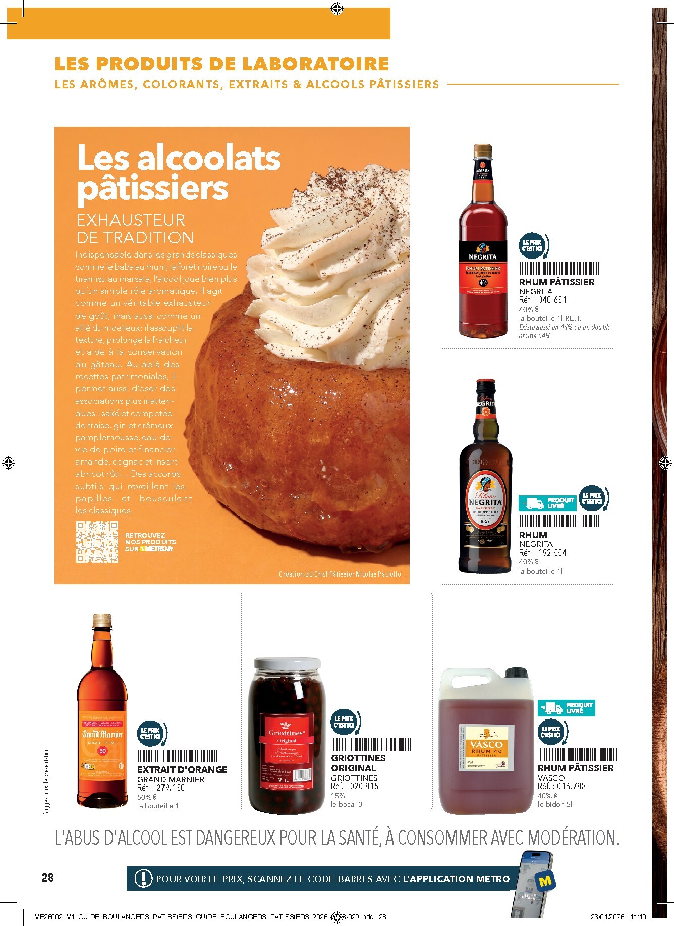 metro - Current Metro - #Boulangers Pâtissiers leaflet valid from de jeudi 30/04/2026 to de jeudi 31/12/2026 - page: 28