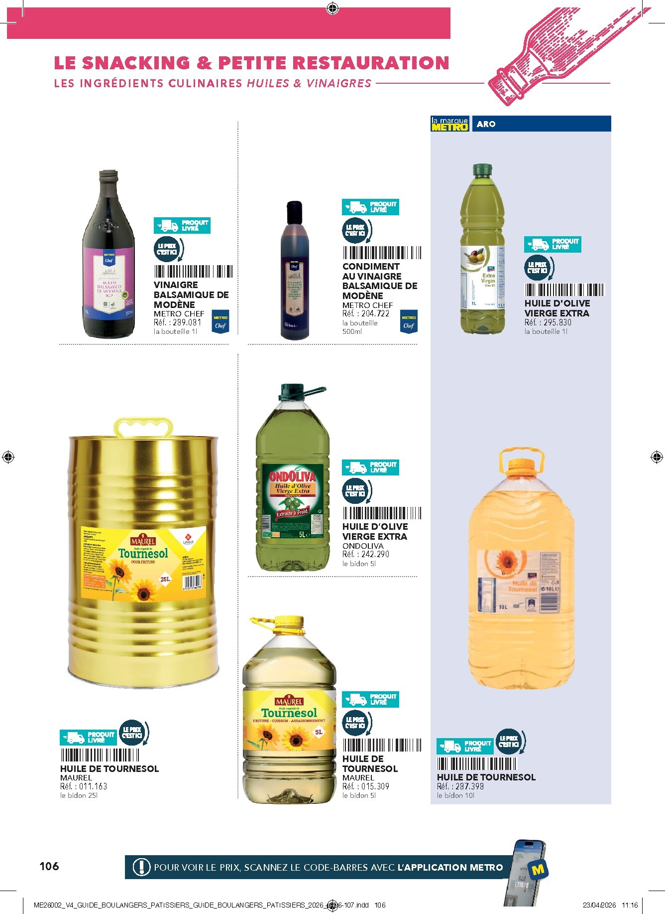 metro - Current Metro - #Boulangers Pâtissiers leaflet valid from de jeudi 30/04/2026 to de jeudi 31/12/2026 - page: 106