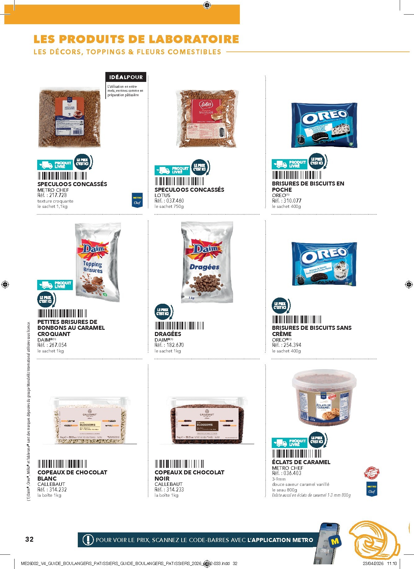 metro - Current Metro - #Boulangers Pâtissiers leaflet valid from de jeudi 30/04/2026 to de jeudi 31/12/2026 - page: 32
