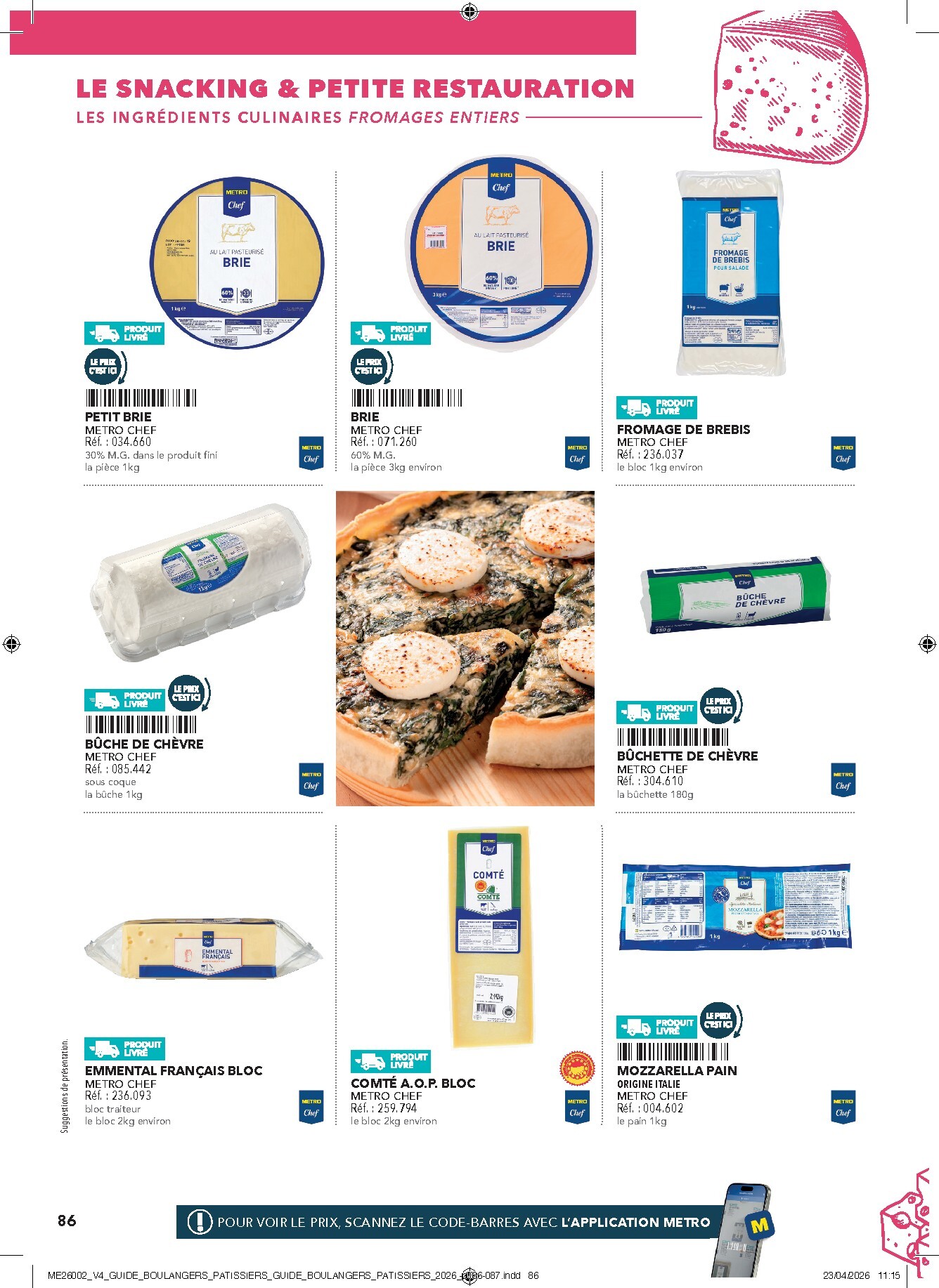 metro - Current Metro - #Boulangers Pâtissiers leaflet valid from de jeudi 30/04/2026 to de jeudi 31/12/2026 - page: 86