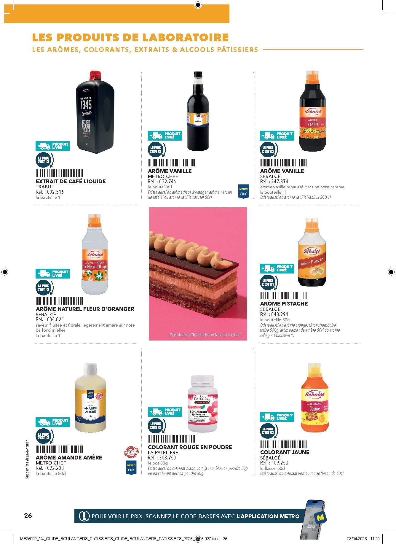 metro - Current Metro - #Boulangers Pâtissiers leaflet valid from de jeudi 30/04/2026 to de jeudi 31/12/2026 - page: 26