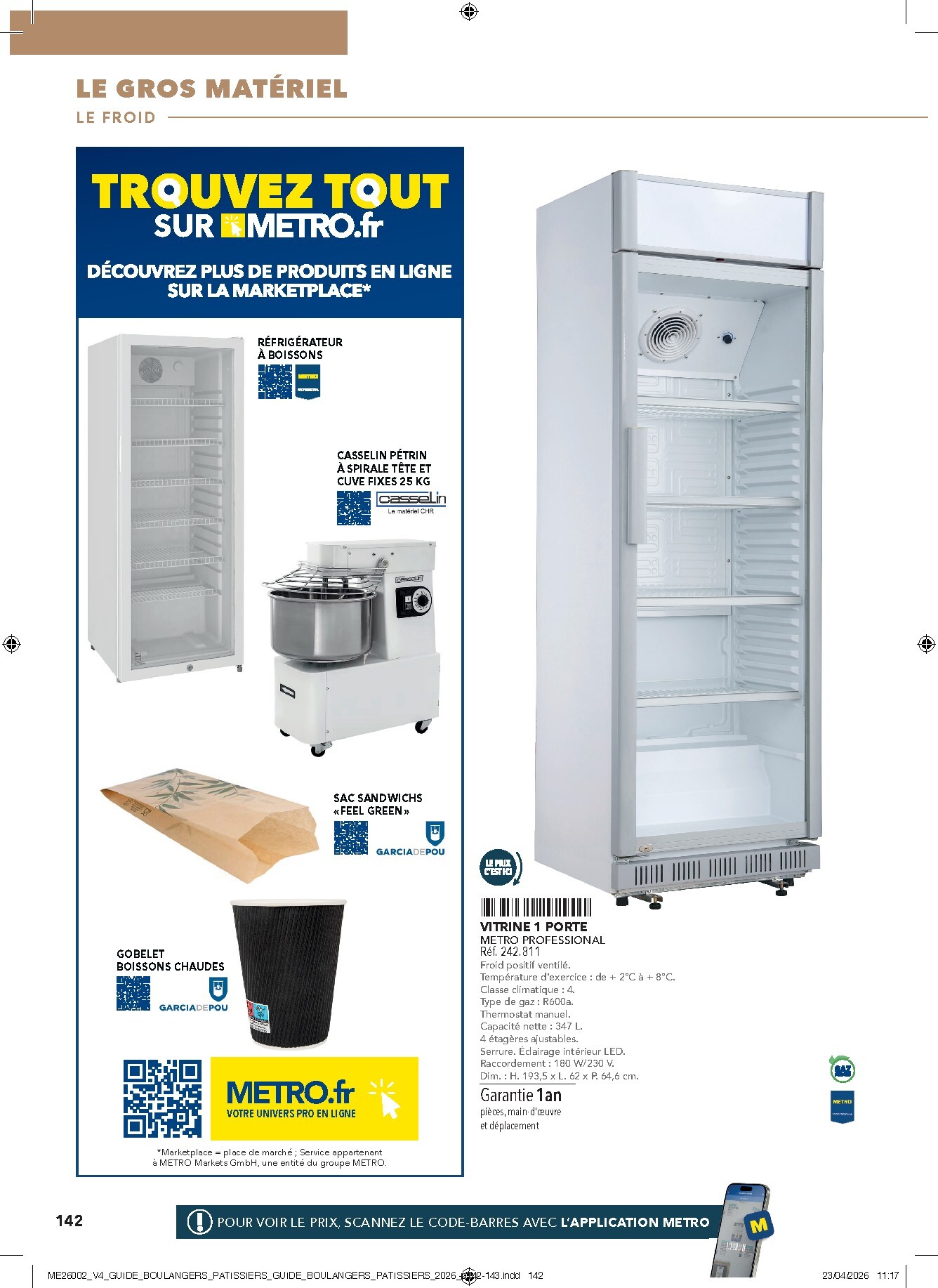 metro - Current Metro - #Boulangers Pâtissiers leaflet valid from de jeudi 30/04/2026 to de jeudi 31/12/2026 - page: 142