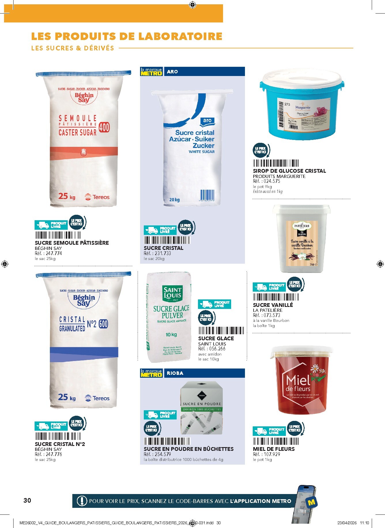 metro - Current Metro - #Boulangers Pâtissiers leaflet valid from de jeudi 30/04/2026 to de jeudi 31/12/2026 - page: 30