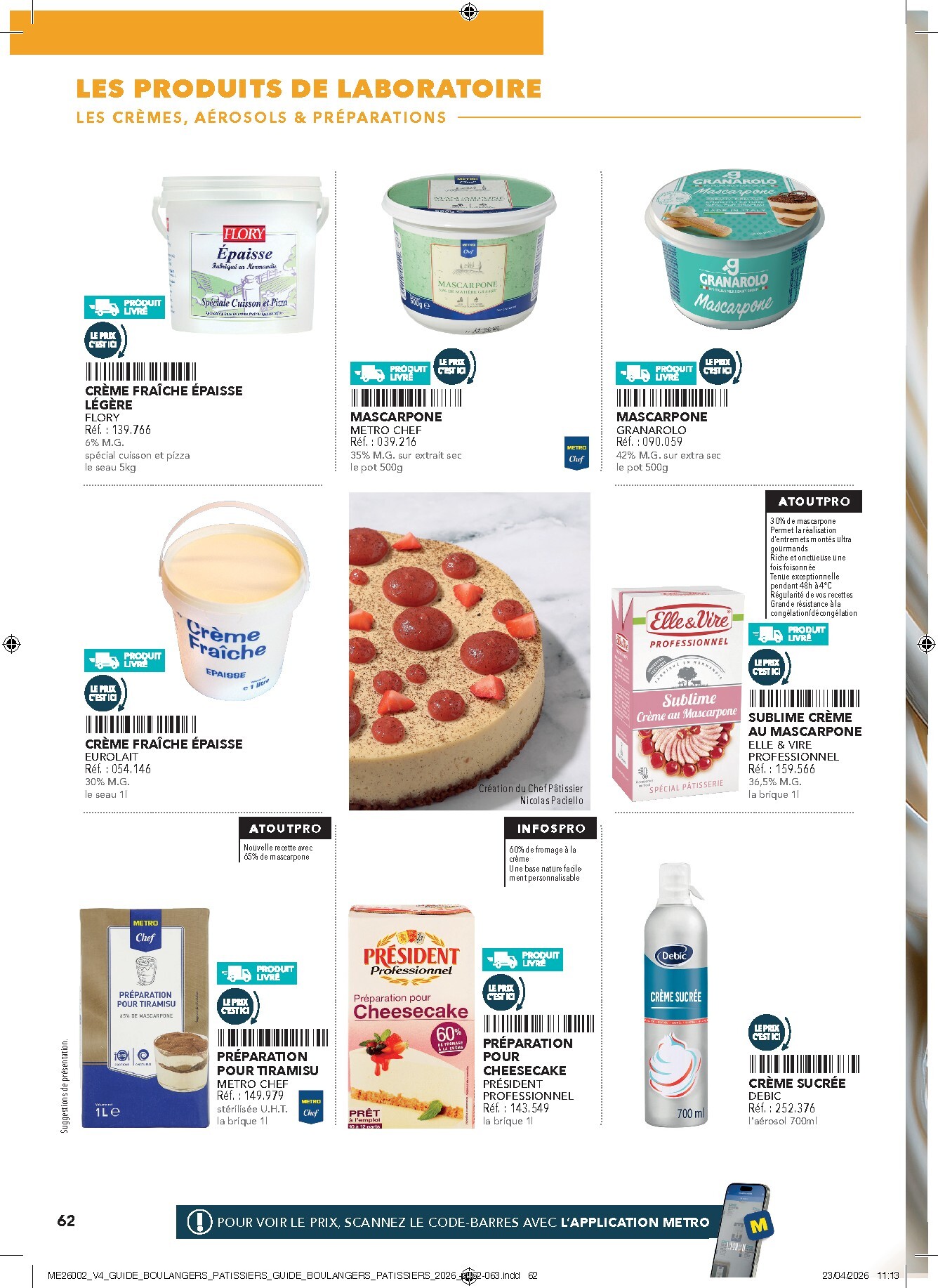 metro - Current Metro - #Boulangers Pâtissiers leaflet valid from de jeudi 30/04/2026 to de jeudi 31/12/2026 - page: 62