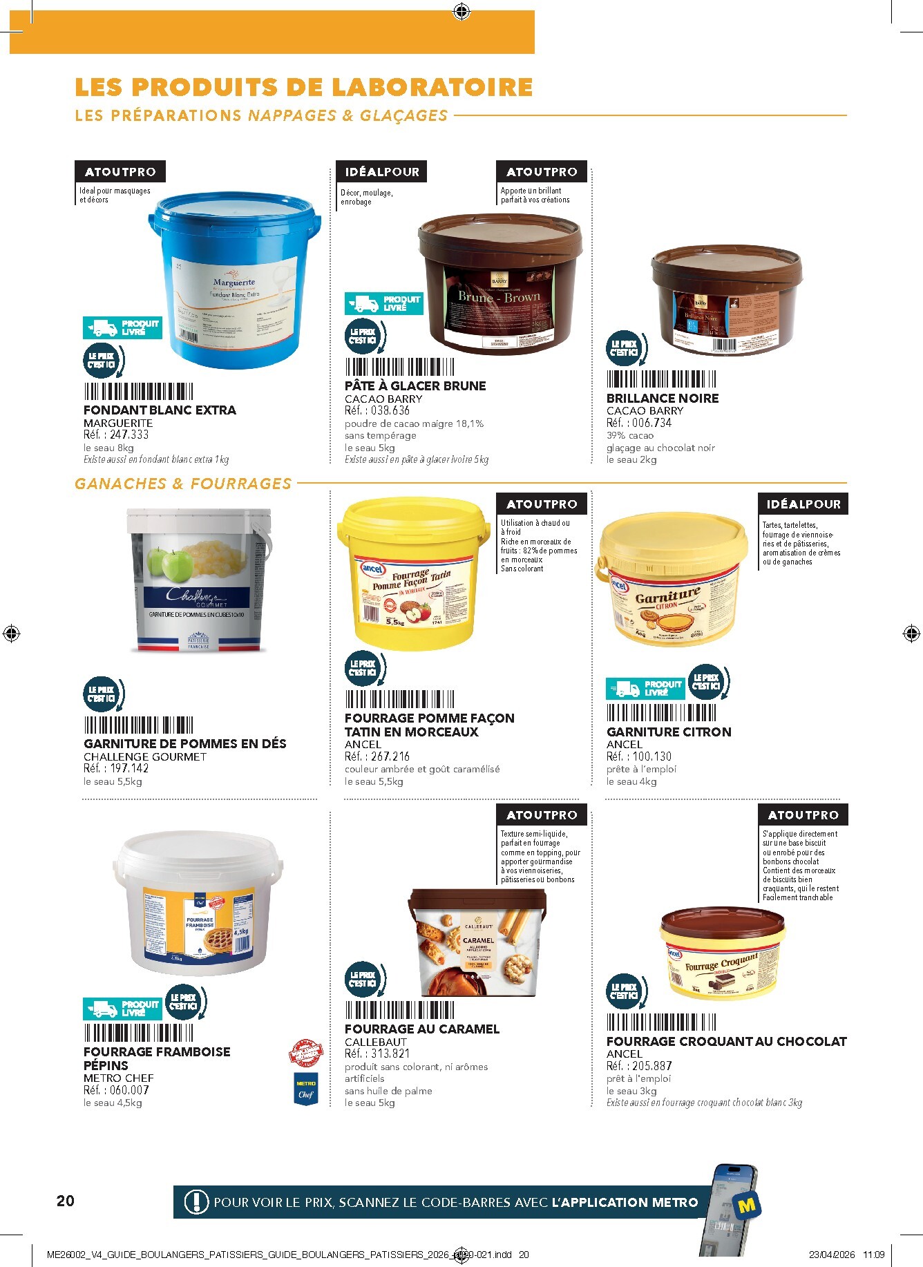 metro - Current Metro - #Boulangers Pâtissiers leaflet valid from de jeudi 30/04/2026 to de jeudi 31/12/2026 - page: 20