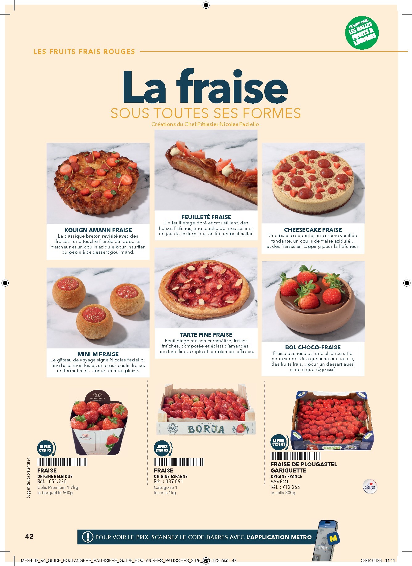 metro - Current Metro - #Boulangers Pâtissiers leaflet valid from de jeudi 30/04/2026 to de jeudi 31/12/2026 - page: 42