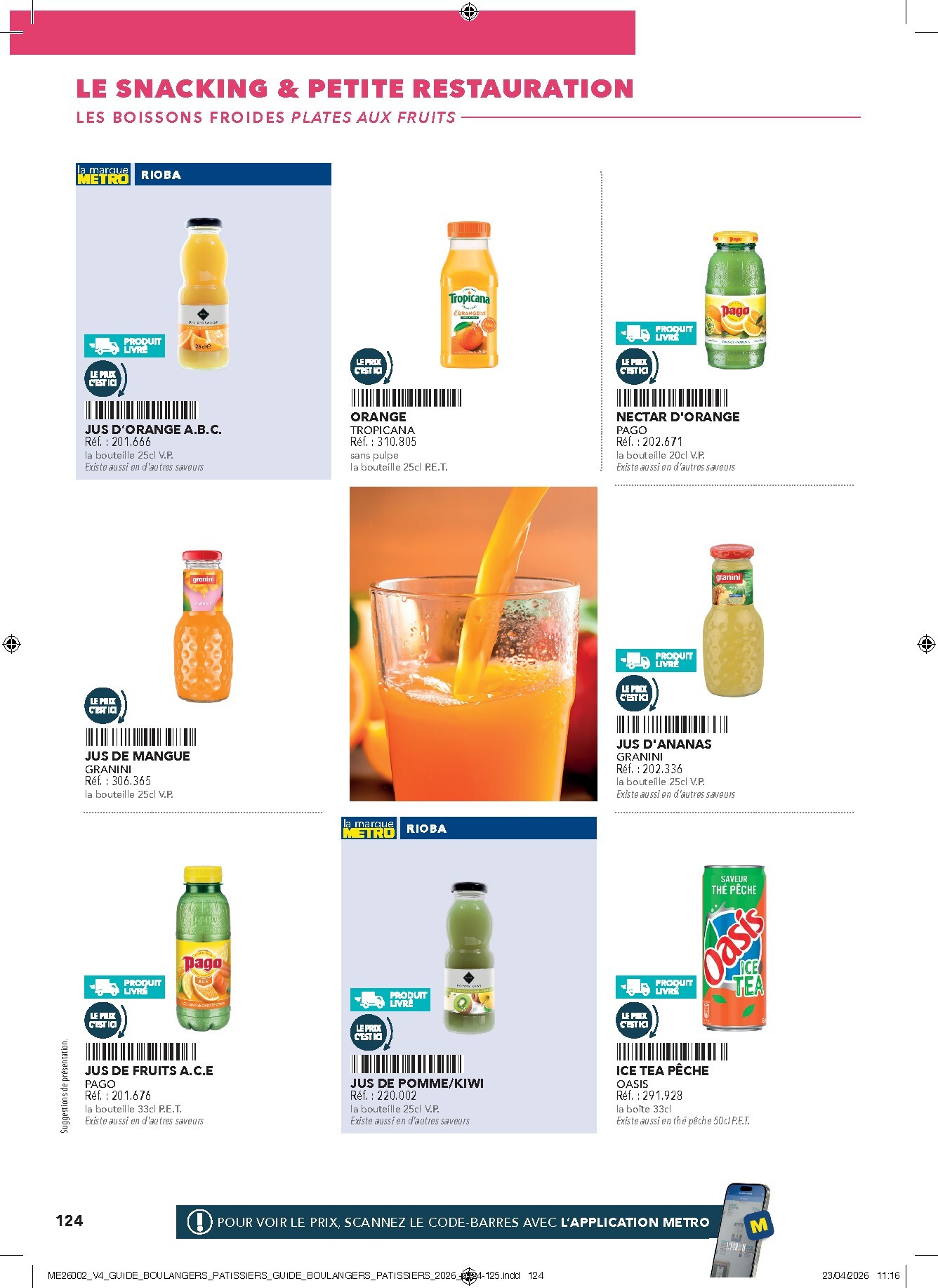 metro - Current Metro - #Boulangers Pâtissiers leaflet valid from de jeudi 30/04/2026 to de jeudi 31/12/2026 - page: 124