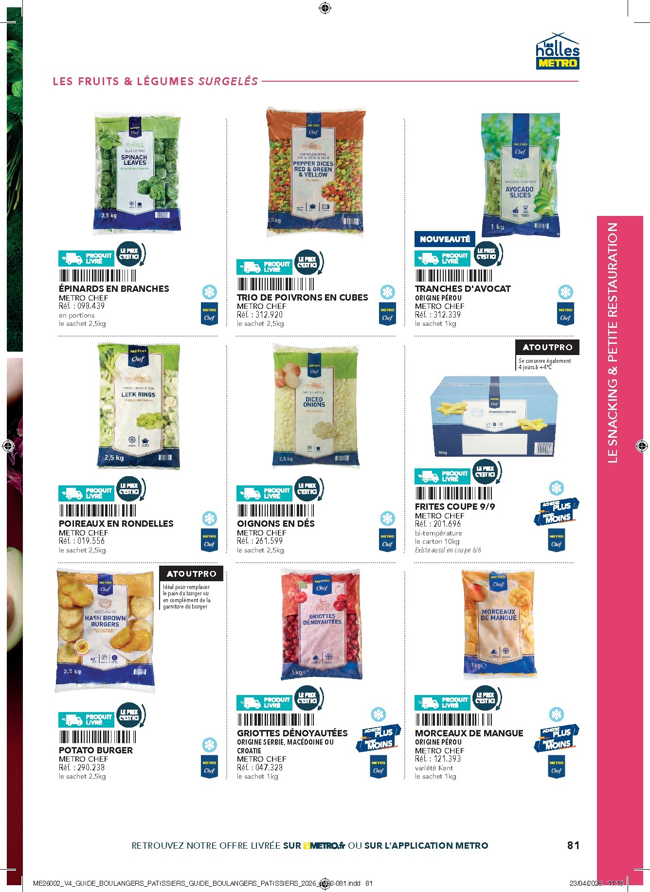 metro - Current Metro - #Boulangers Pâtissiers leaflet valid from de jeudi 30/04/2026 to de jeudi 31/12/2026 - page: 81