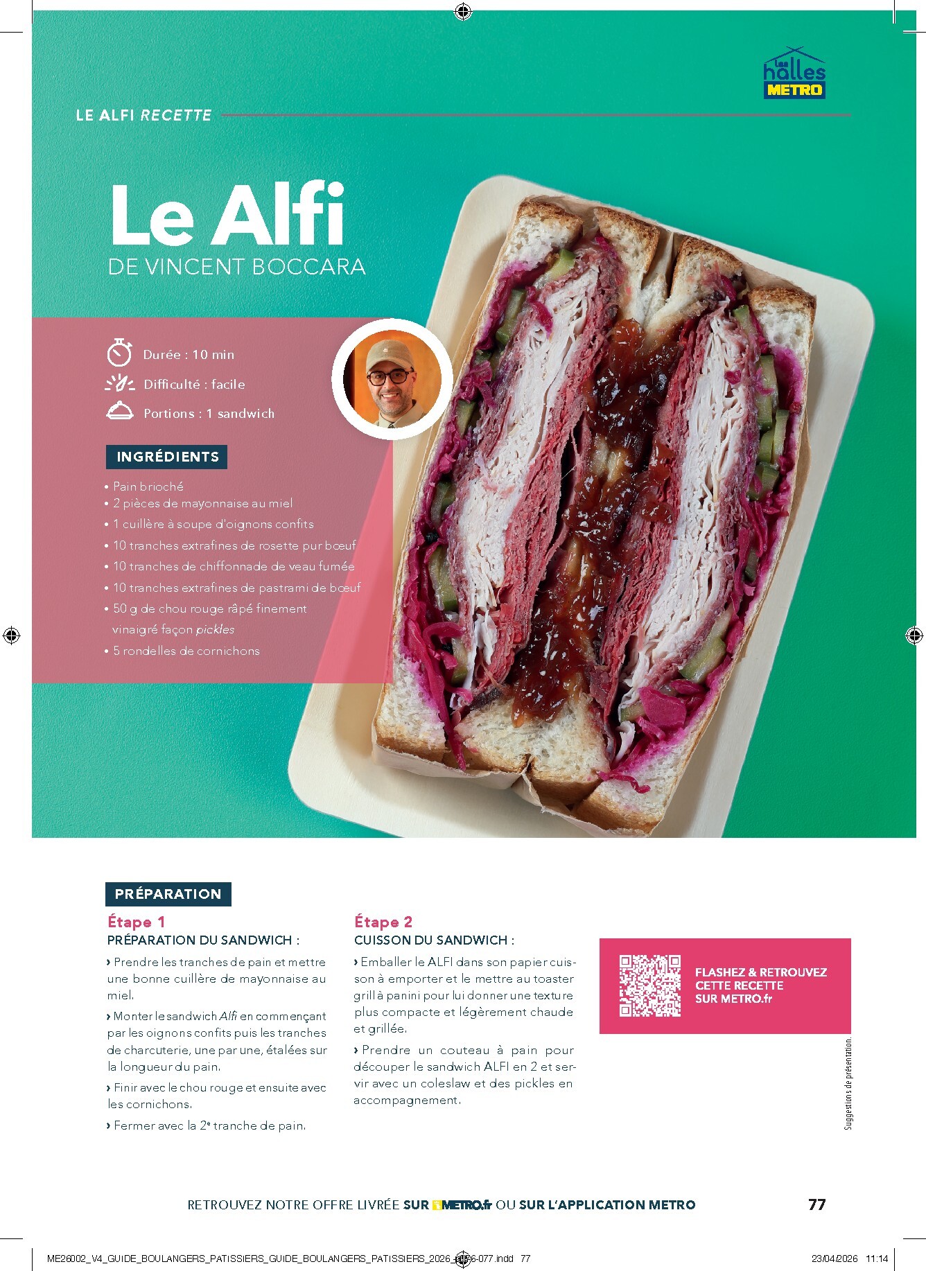 metro - Current Metro - #Boulangers Pâtissiers leaflet valid from de jeudi 30/04/2026 to de jeudi 31/12/2026 - page: 77