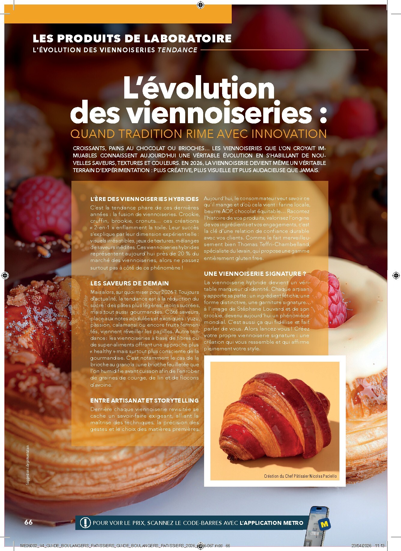 metro - Current Metro - #Boulangers Pâtissiers leaflet valid from de jeudi 30/04/2026 to de jeudi 31/12/2026 - page: 66