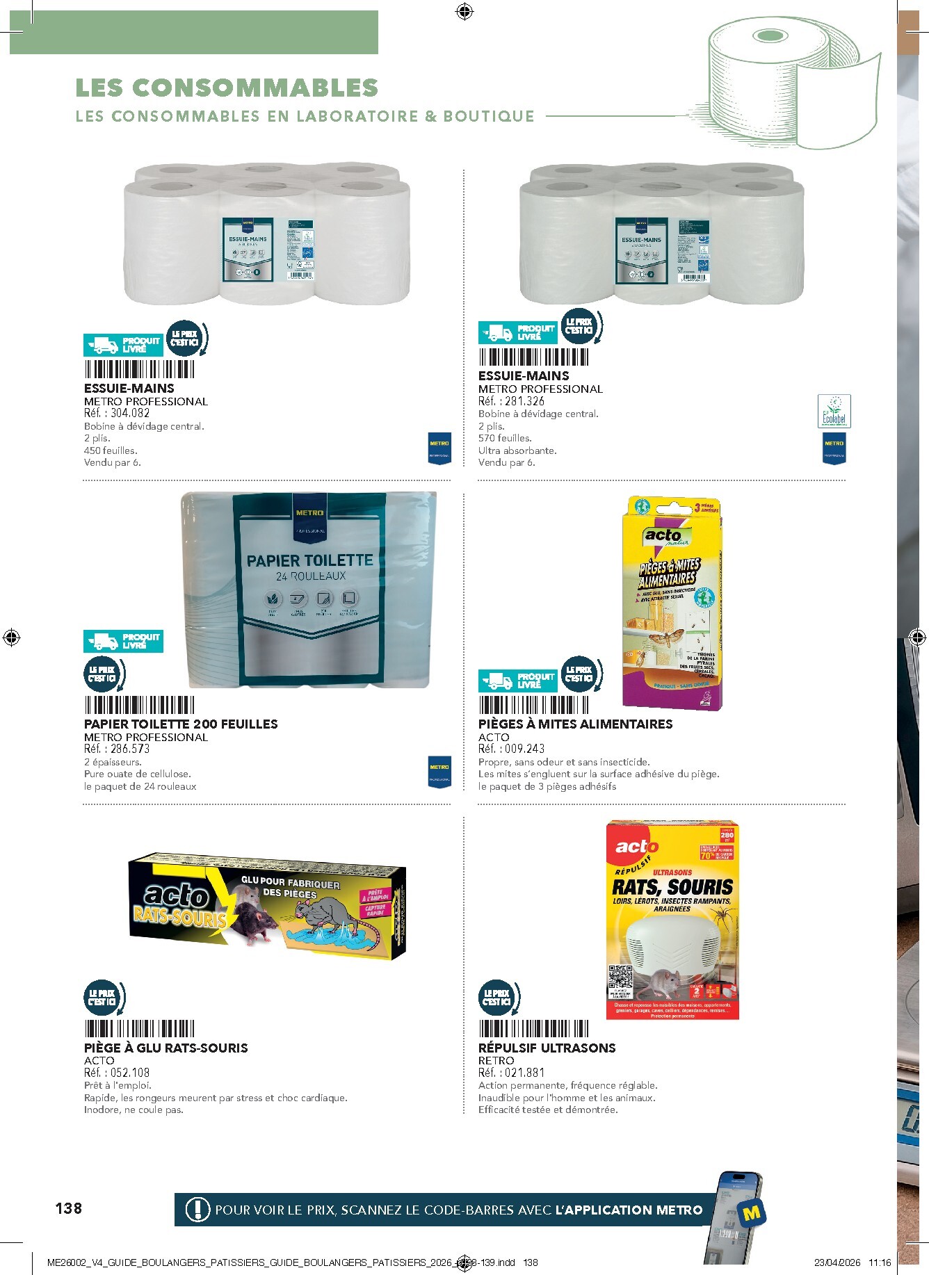 metro - Current Metro - #Boulangers Pâtissiers leaflet valid from de jeudi 30/04/2026 to de jeudi 31/12/2026 - page: 138