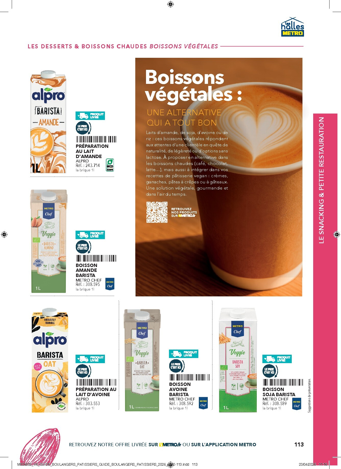 metro - Current Metro - #Boulangers Pâtissiers leaflet valid from de jeudi 30/04/2026 to de jeudi 31/12/2026 - page: 113