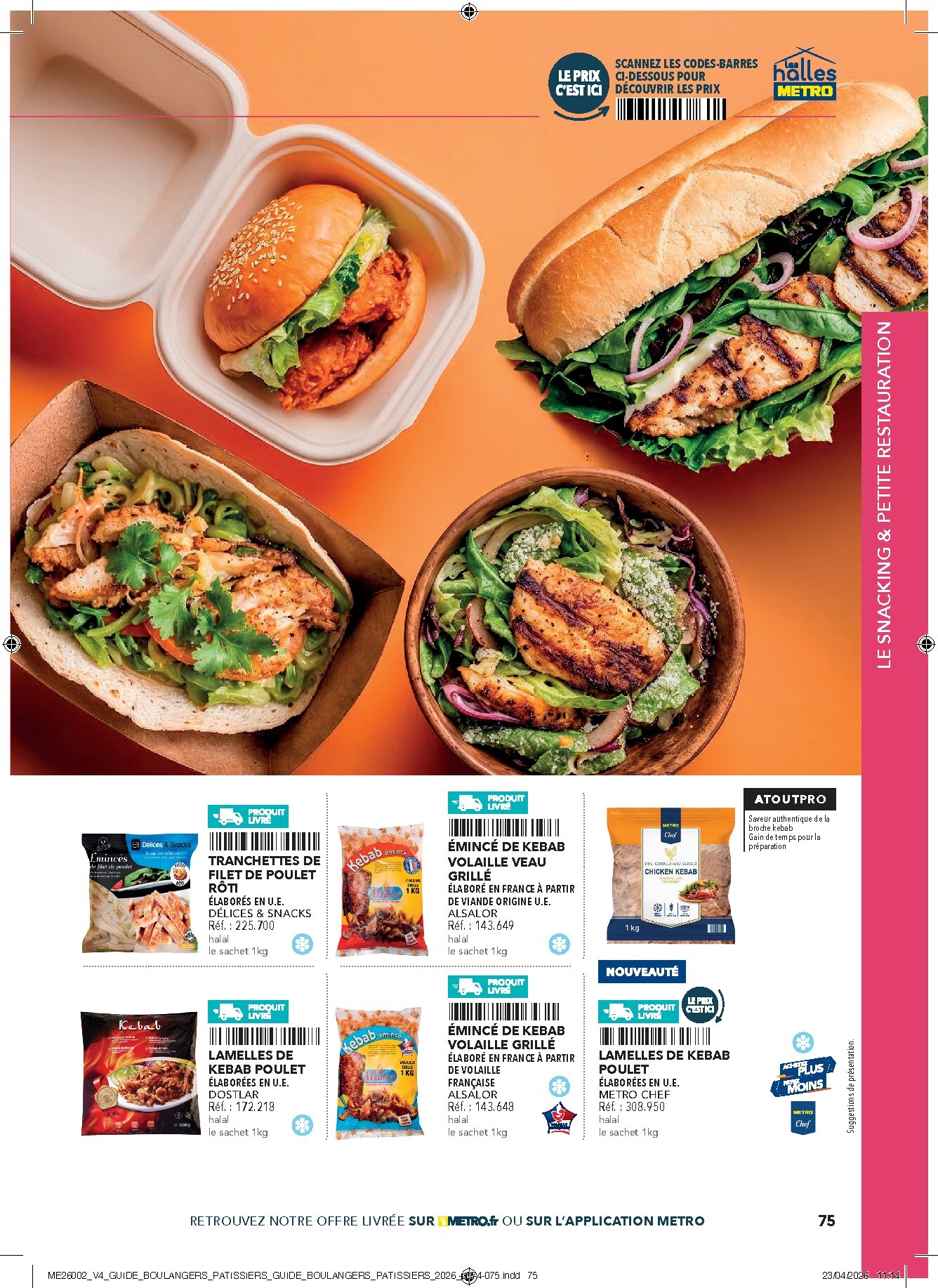 metro - Current Metro - #Boulangers Pâtissiers leaflet valid from de jeudi 30/04/2026 to de jeudi 31/12/2026 - page: 75