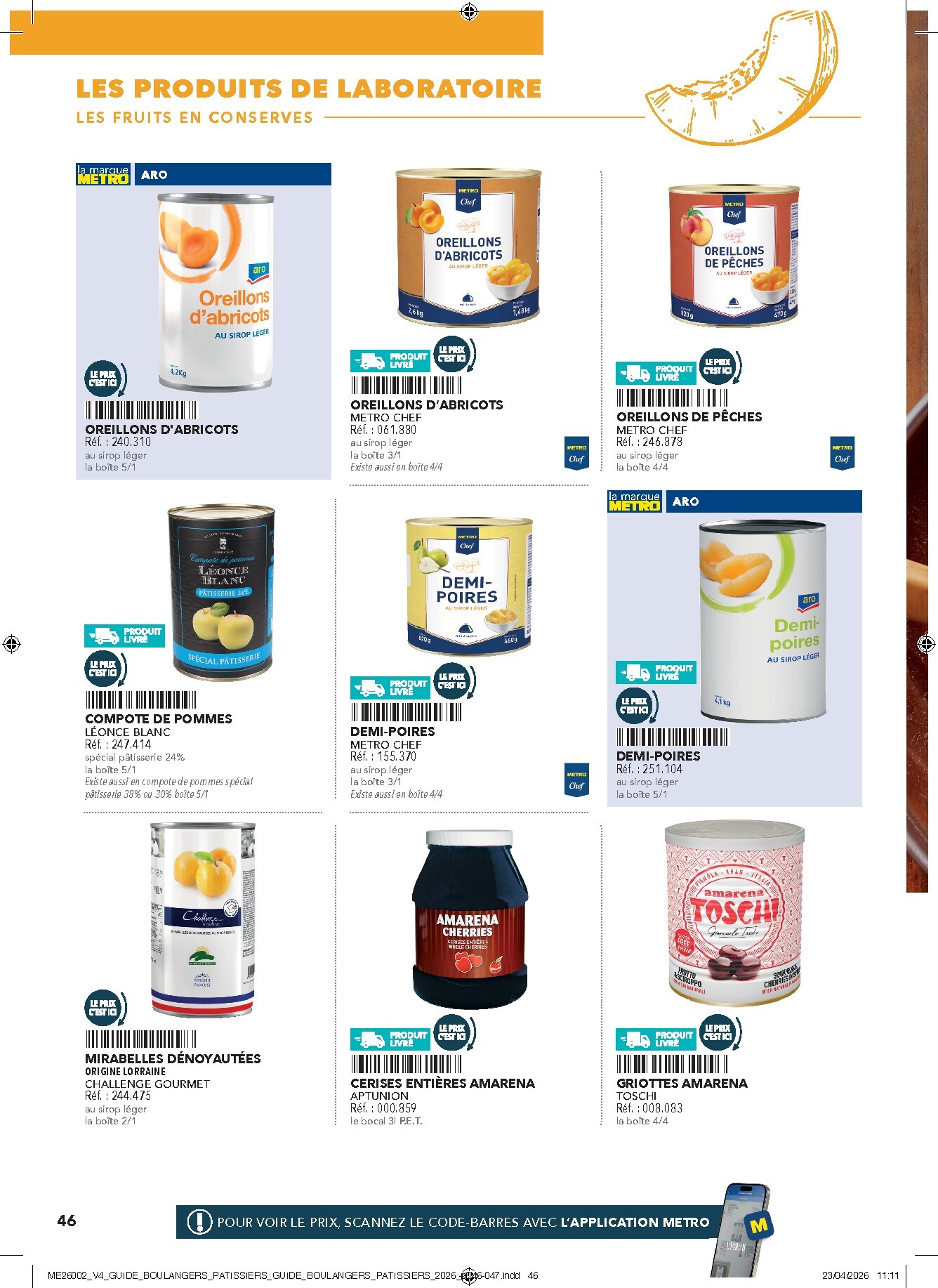 metro - Current Metro - #Boulangers Pâtissiers leaflet valid from de jeudi 30/04/2026 to de jeudi 31/12/2026 - page: 46
