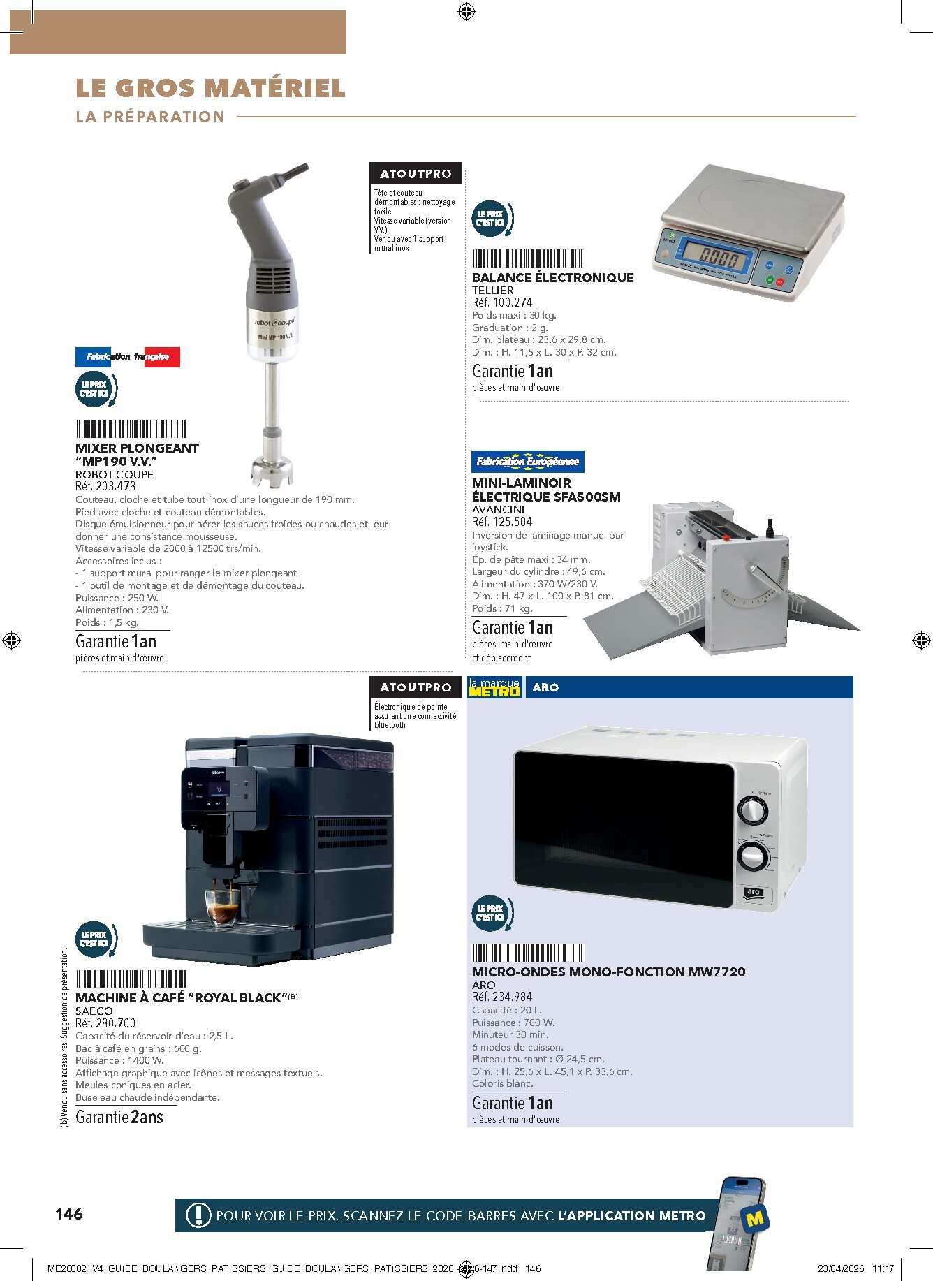 metro - Current Metro - #Boulangers Pâtissiers leaflet valid from de jeudi 30/04/2026 to de jeudi 31/12/2026 - page: 146