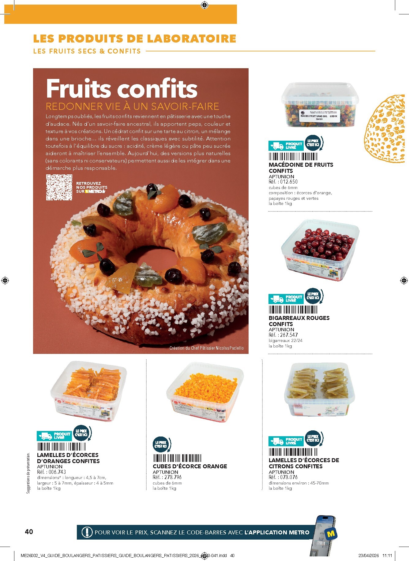 metro - Current Metro - #Boulangers Pâtissiers leaflet valid from de jeudi 30/04/2026 to de jeudi 31/12/2026 - page: 40