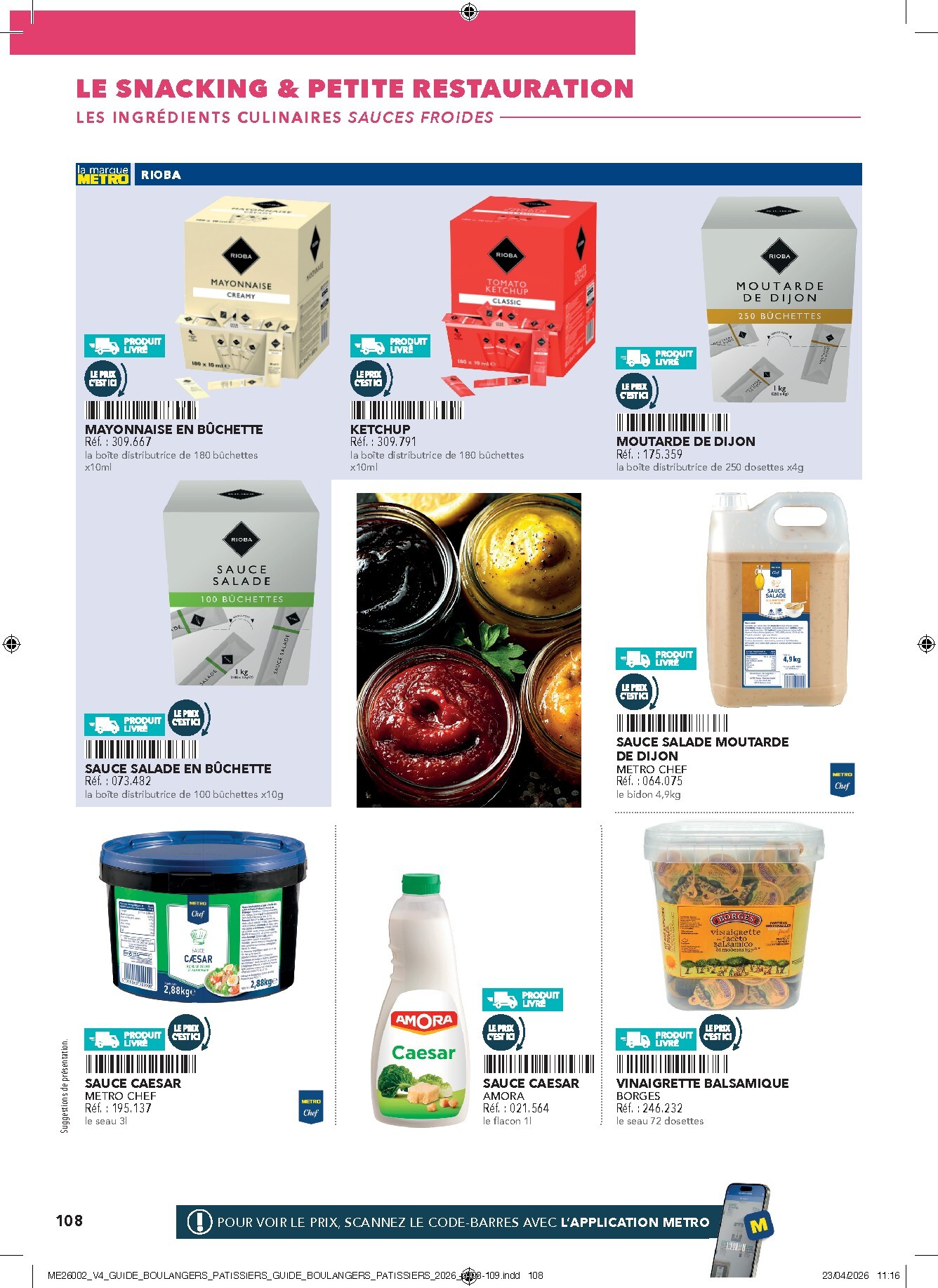 metro - Current Metro - #Boulangers Pâtissiers leaflet valid from de jeudi 30/04/2026 to de jeudi 31/12/2026 - page: 108