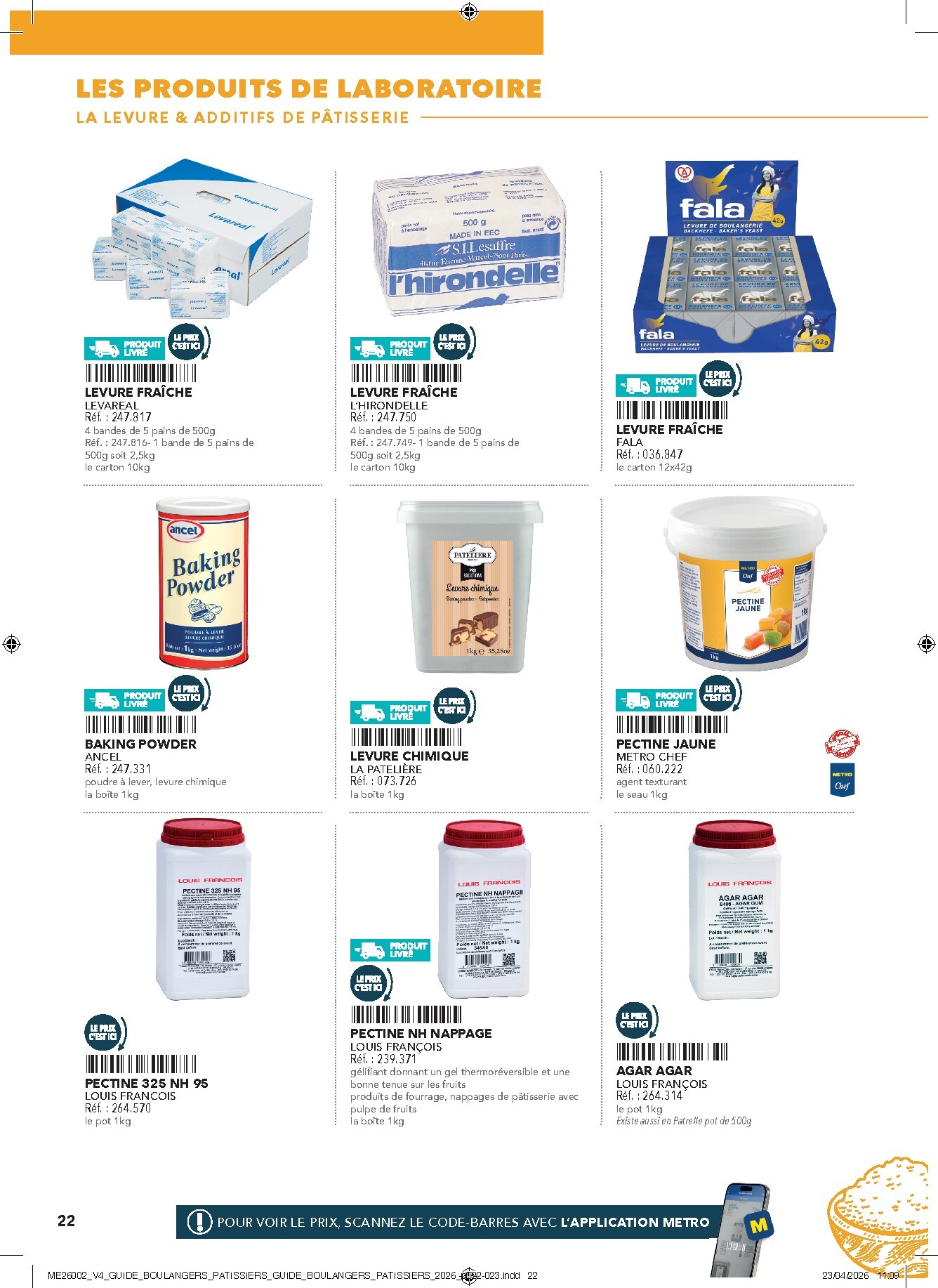 metro - Current Metro - #Boulangers Pâtissiers leaflet valid from de jeudi 30/04/2026 to de jeudi 31/12/2026 - page: 22
