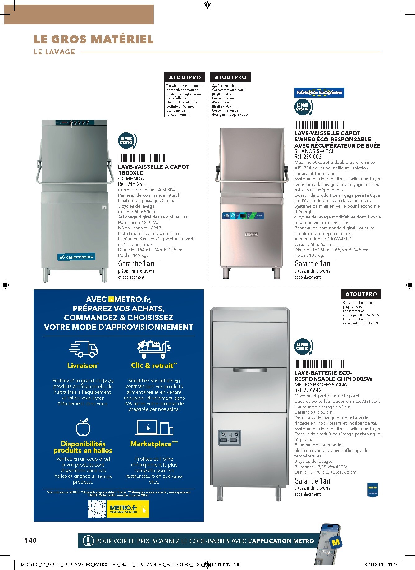 metro - Current Metro - #Boulangers Pâtissiers leaflet valid from de jeudi 30/04/2026 to de jeudi 31/12/2026 - page: 140
