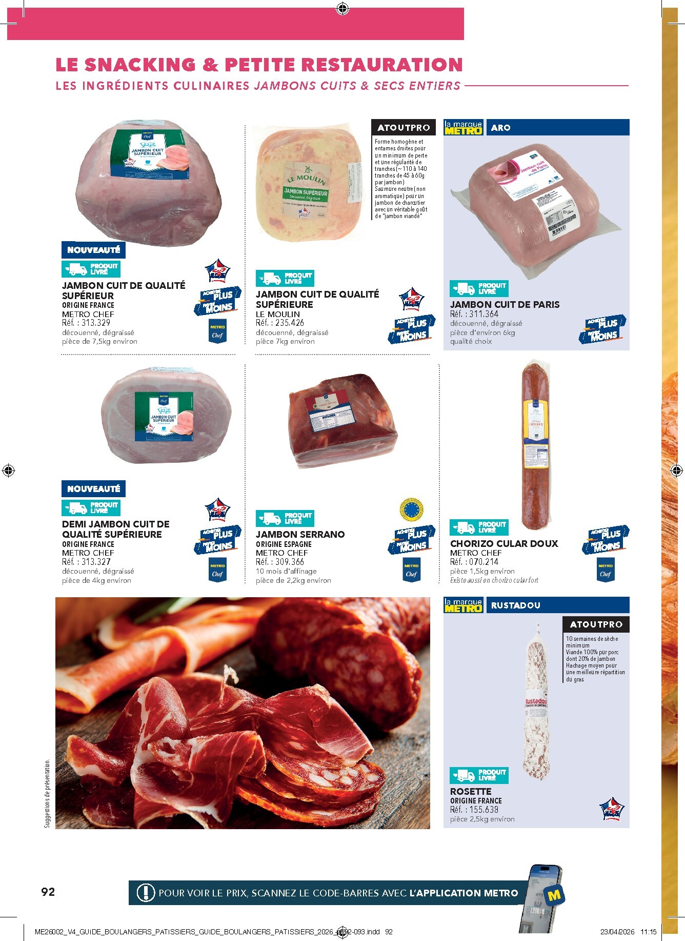 metro - Current Metro - #Boulangers Pâtissiers leaflet valid from de jeudi 30/04/2026 to de jeudi 31/12/2026 - page: 92