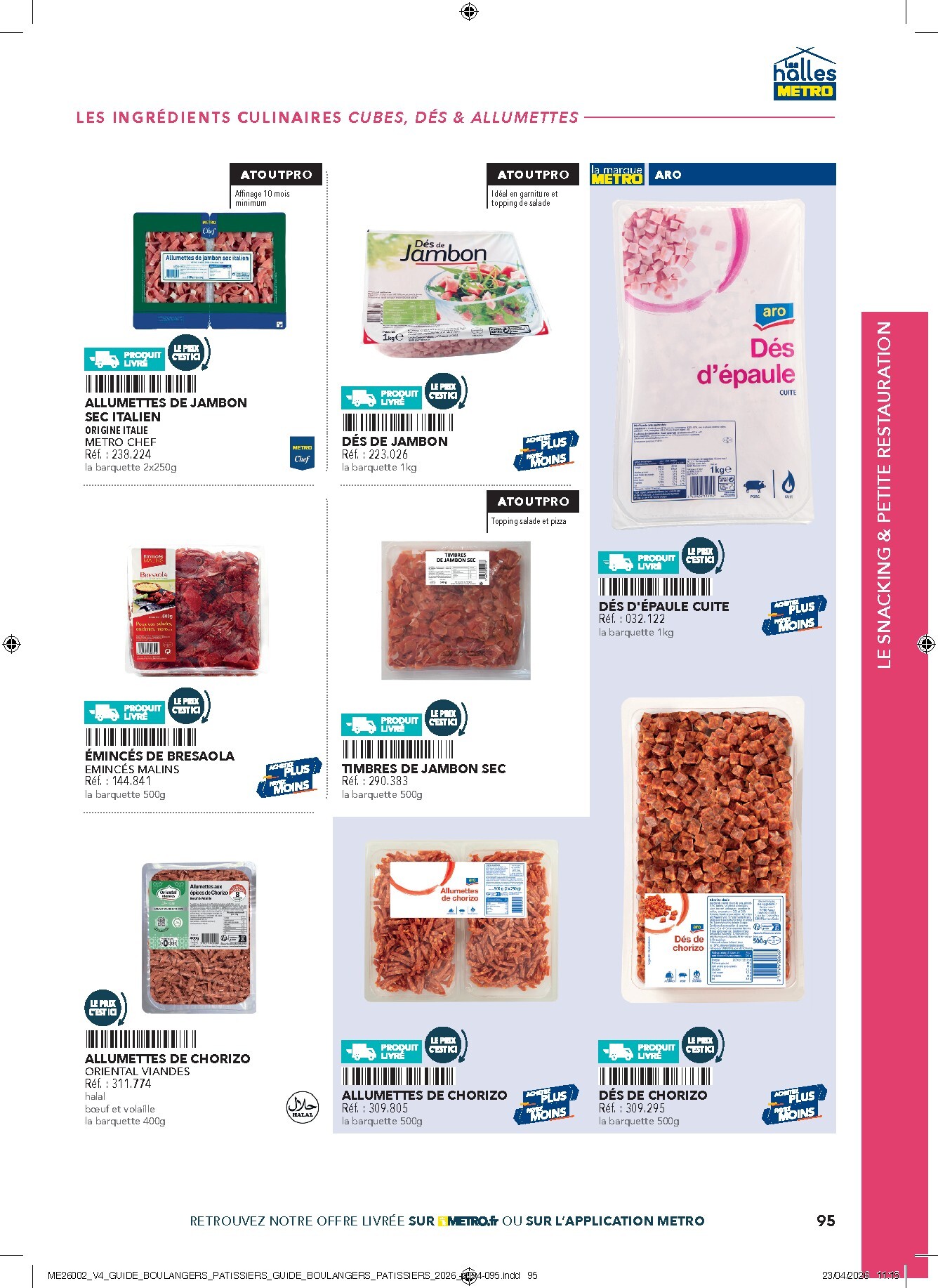 metro - Current Metro - #Boulangers Pâtissiers leaflet valid from de jeudi 30/04/2026 to de jeudi 31/12/2026 - page: 95