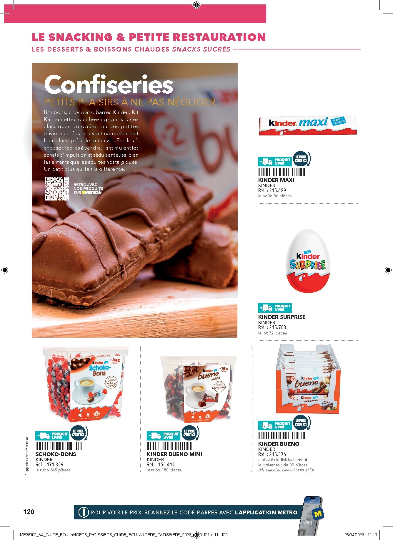 metro - Current Metro - #Boulangers Pâtissiers leaflet valid from de jeudi 30/04/2026 to de jeudi 31/12/2026 - page: 120