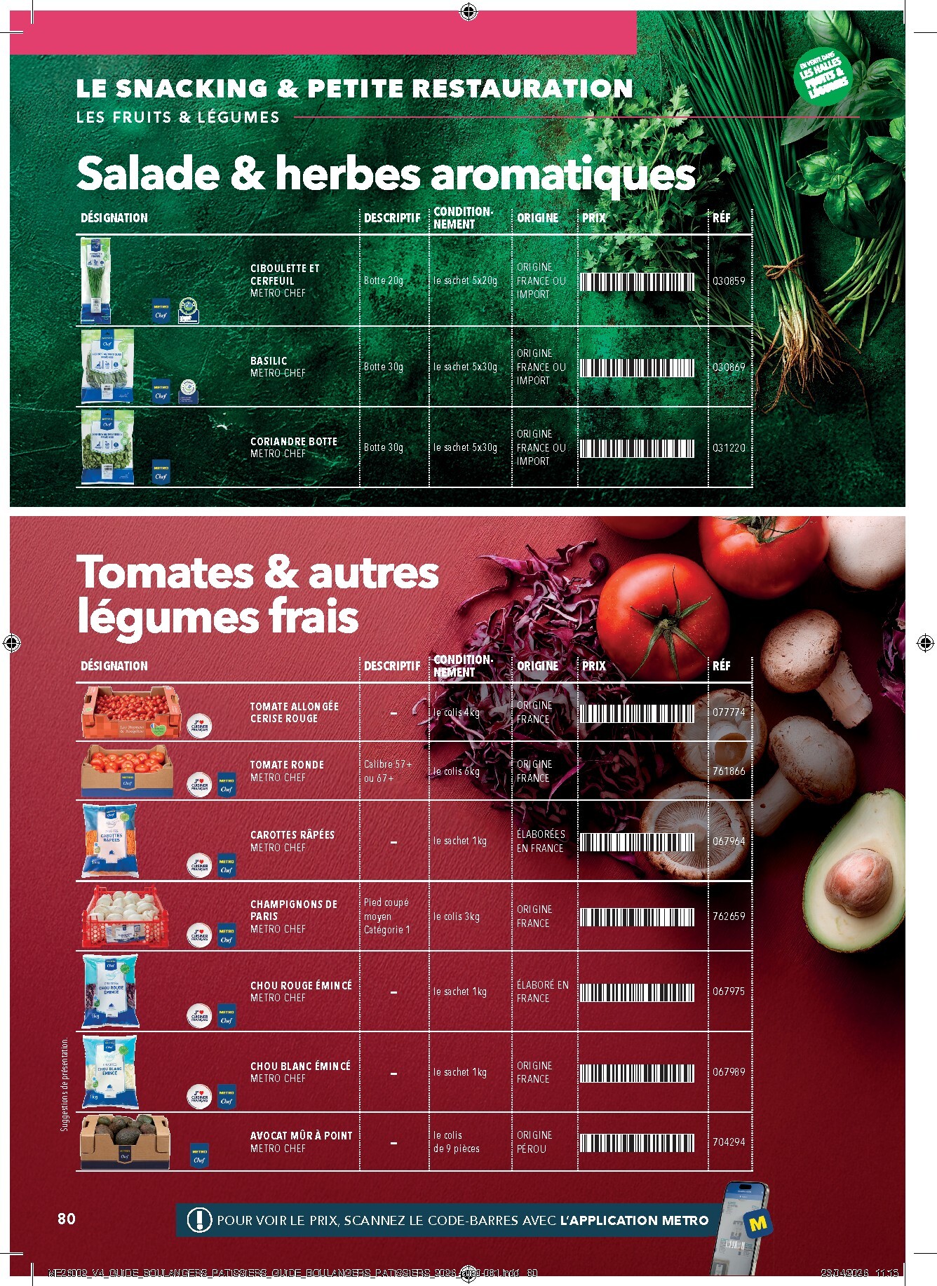 metro - Current Metro - #Boulangers Pâtissiers leaflet valid from de jeudi 30/04/2026 to de jeudi 31/12/2026 - page: 80