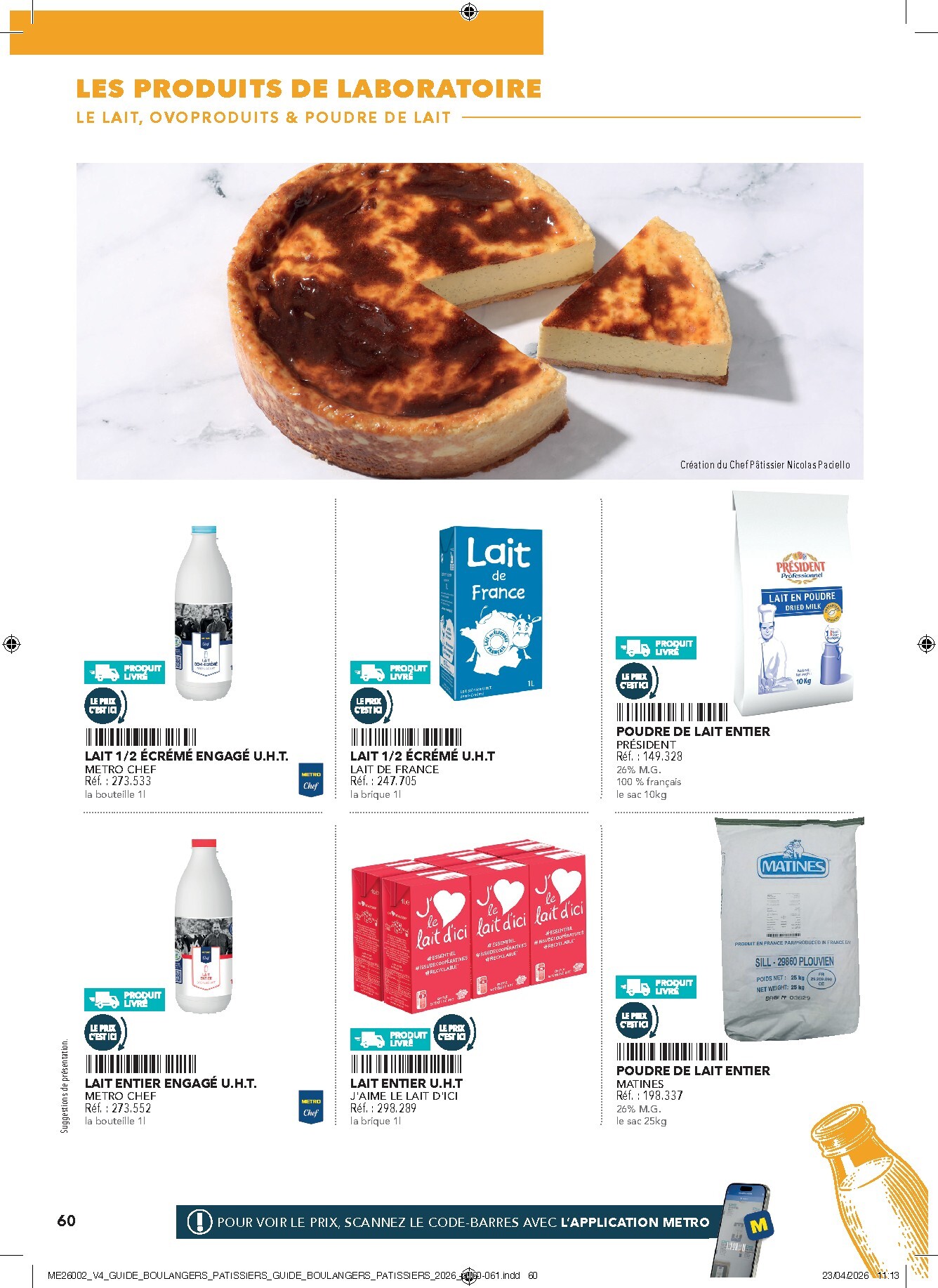 metro - Current Metro - #Boulangers Pâtissiers leaflet valid from de jeudi 30/04/2026 to de jeudi 31/12/2026 - page: 60
