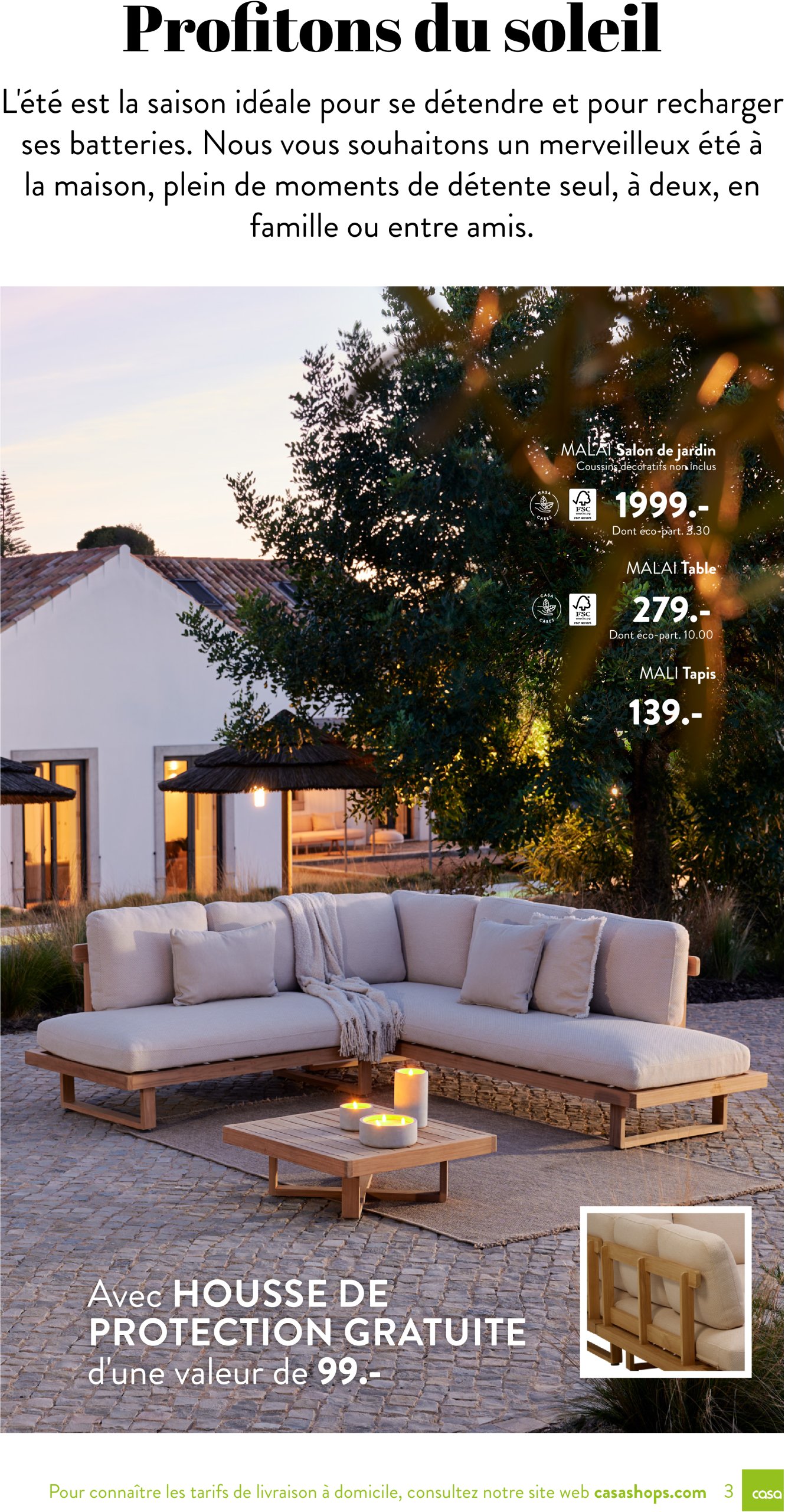 casa - Catalogue Casa - Jardin valable dès 03/03 - 30/09 - page: 3 casa - Catalogue Casa - Jardin valable dès 03/03 - 30/09 - page: 3