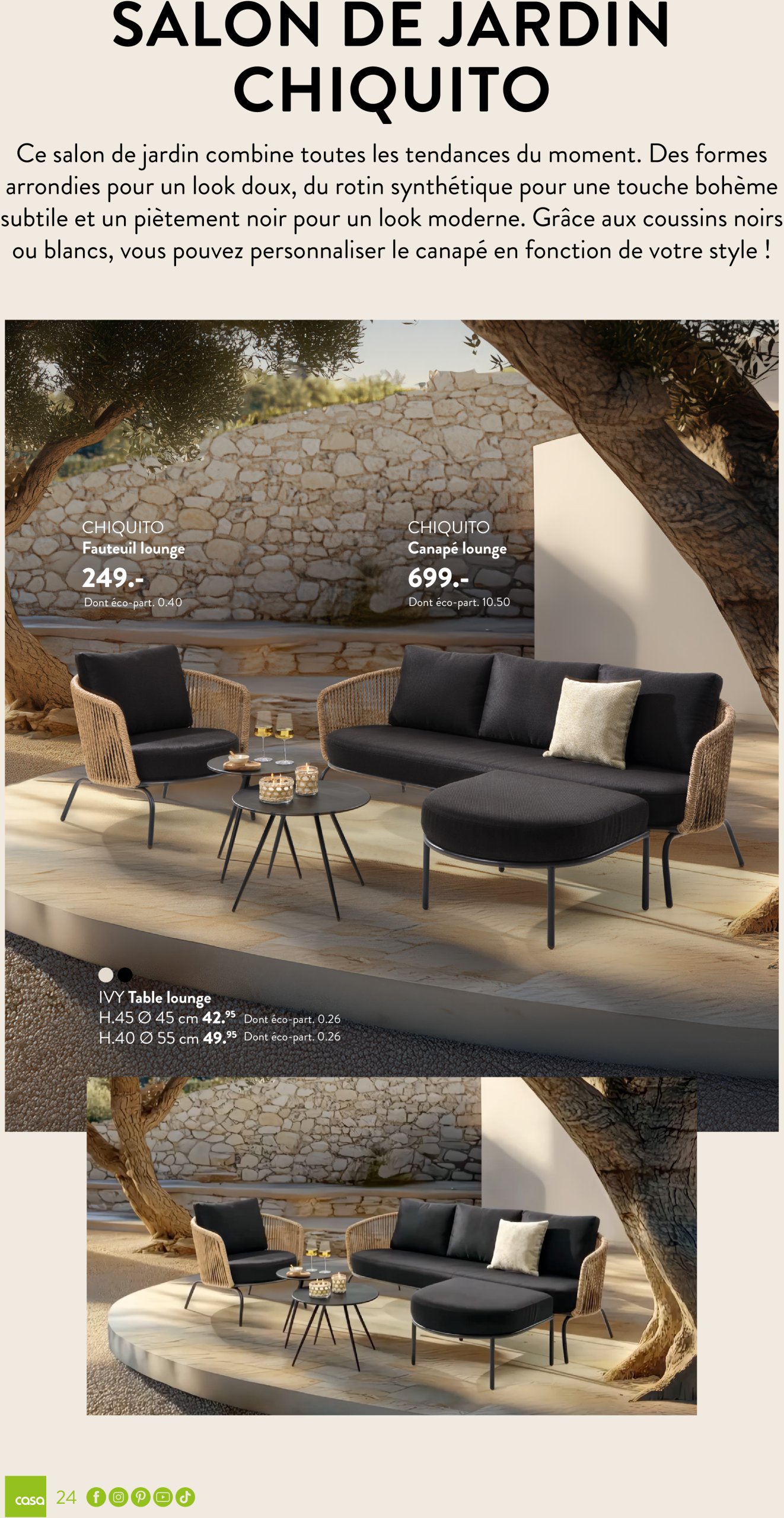 casa - Catalogue Casa - Jardin valable dès 03/03 - 30/09 - page: 24 casa - Catalogue Casa - Jardin valable dès 03/03 - 30/09 - page: 24