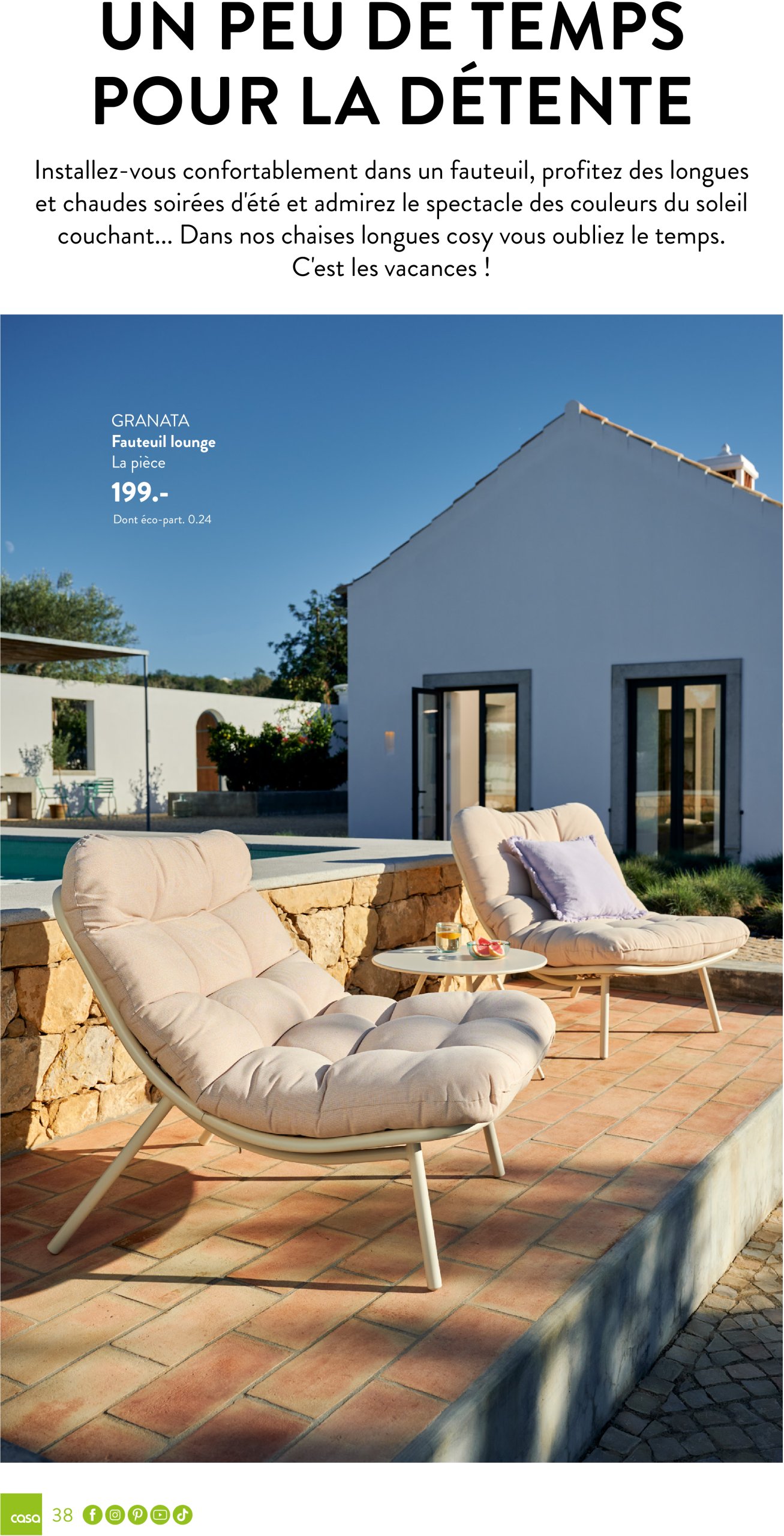 casa - Catalogue Casa - Jardin valable dès 03/03 - 30/09 - page: 38 casa - Catalogue Casa - Jardin valable dès 03/03 - 30/09 - page: 38